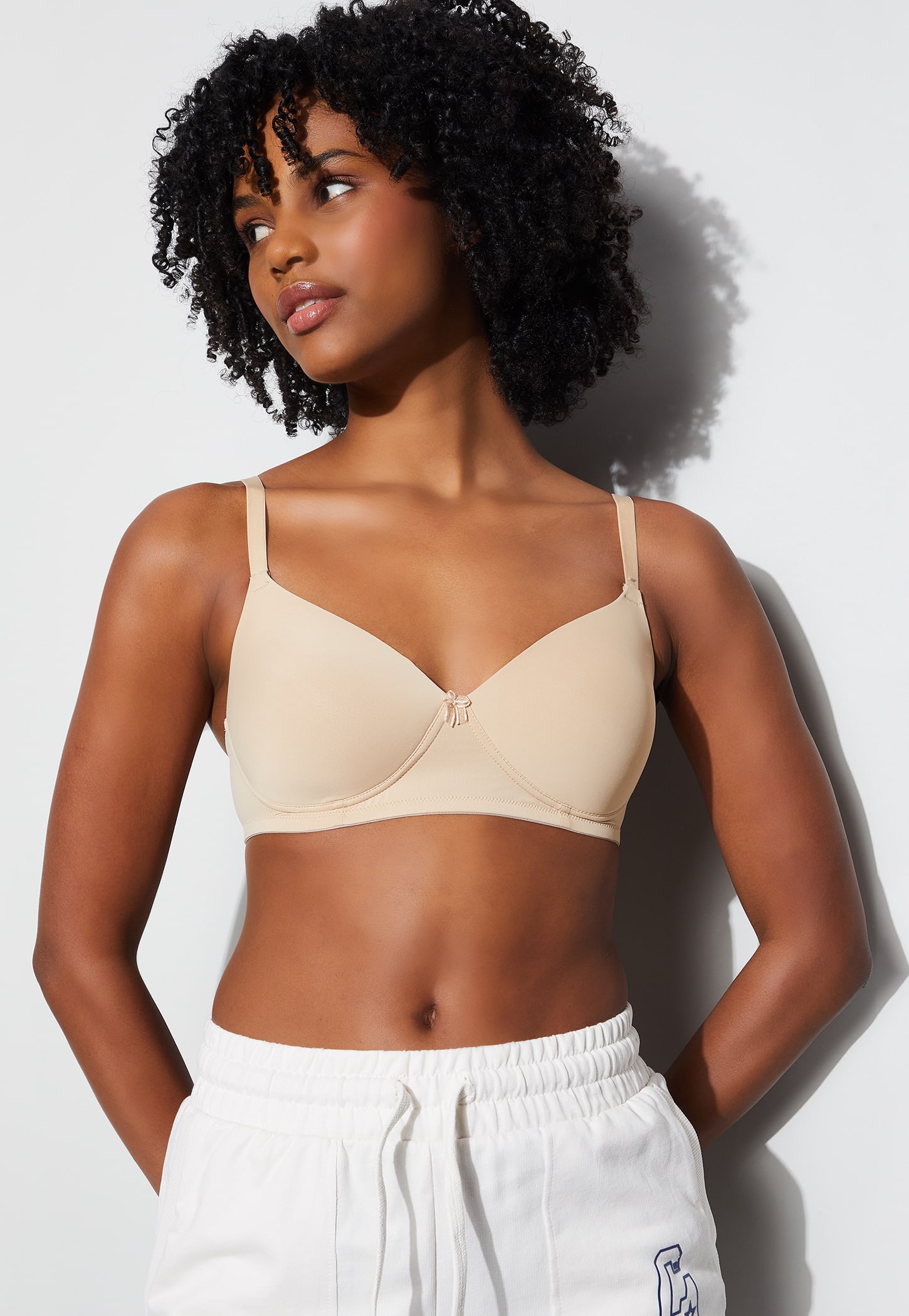 GINGER Solid Padded Non-Wired Seamed T-Shirt Bra-picture-27