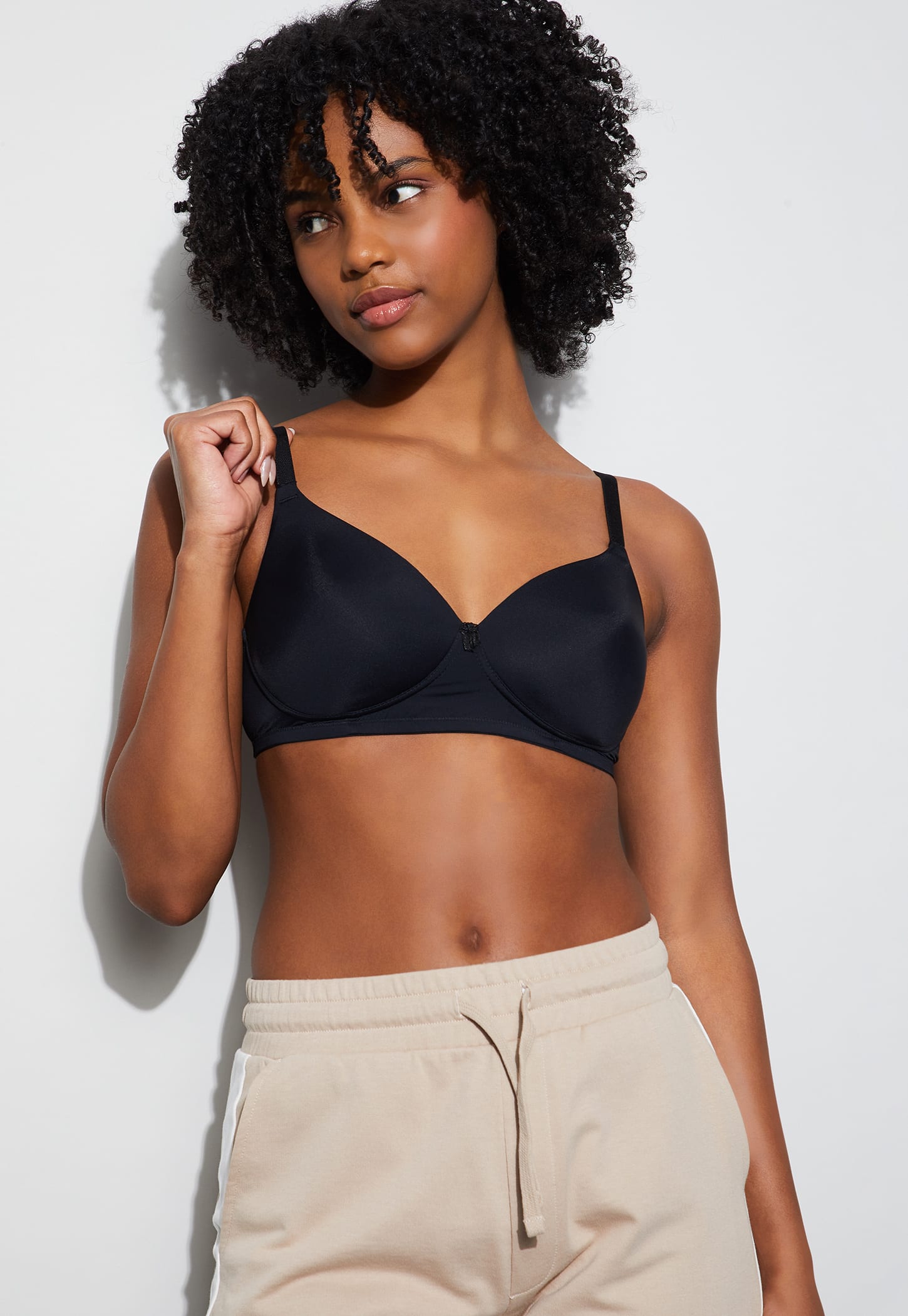 GINGER Solid Padded Non-Wired Seamed T-Shirt Bra-picture-28