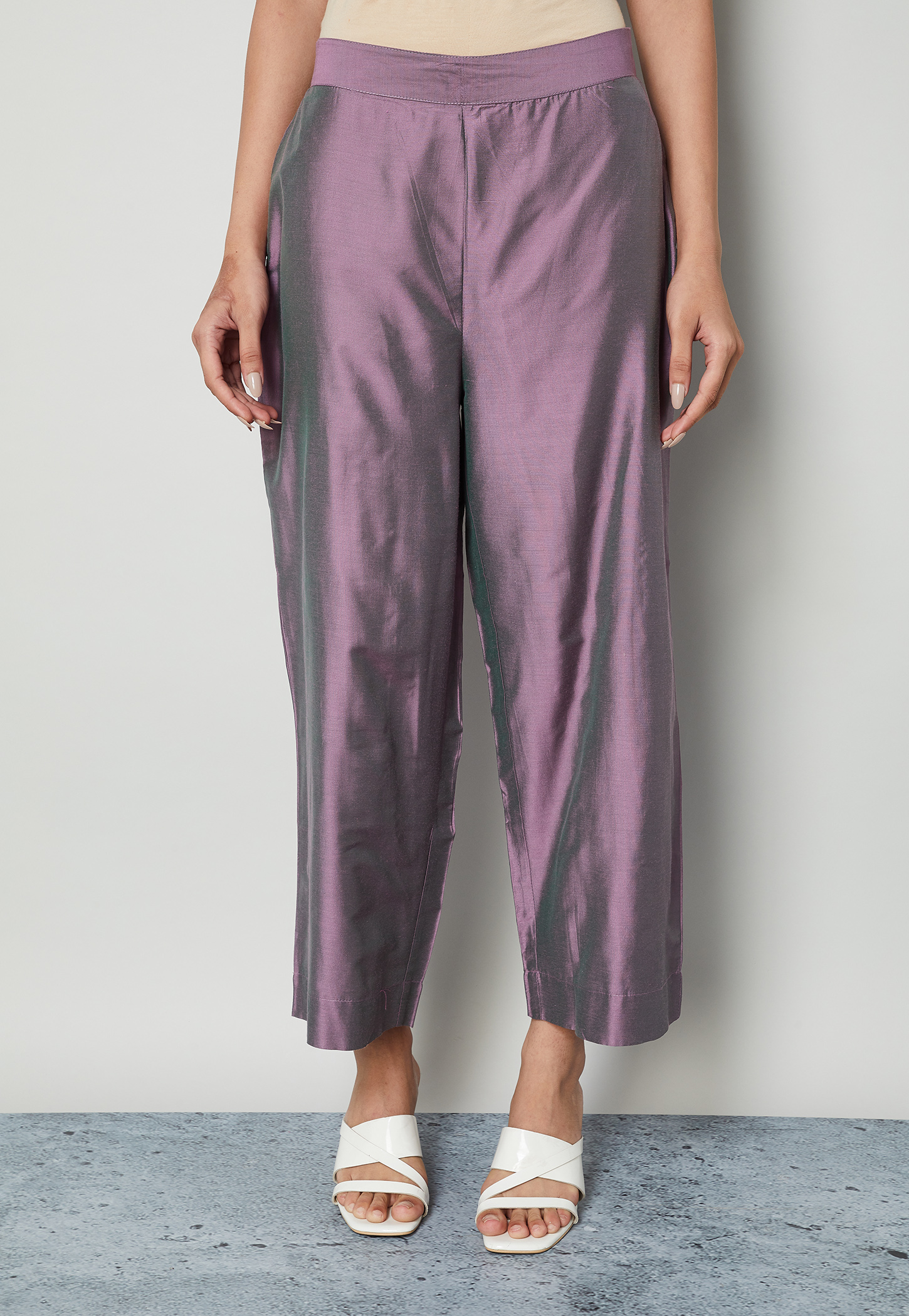 MELANGE Solid Palazzos-picture-31
