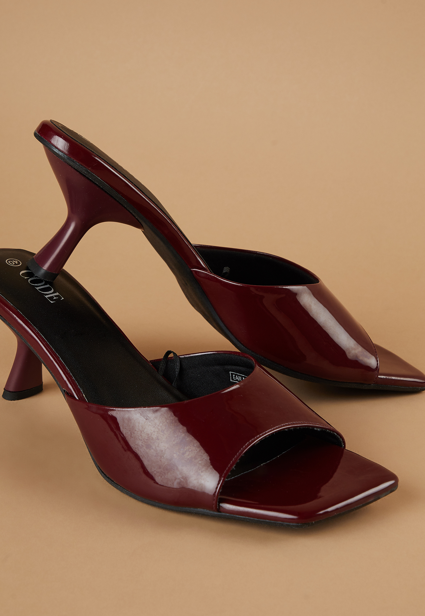 CODE Embossed Spool Heels-picture-46