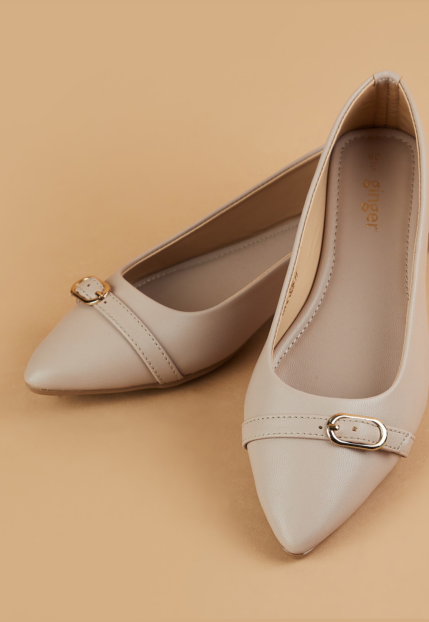 GINGER Buckle Design Ballerinas-image-3