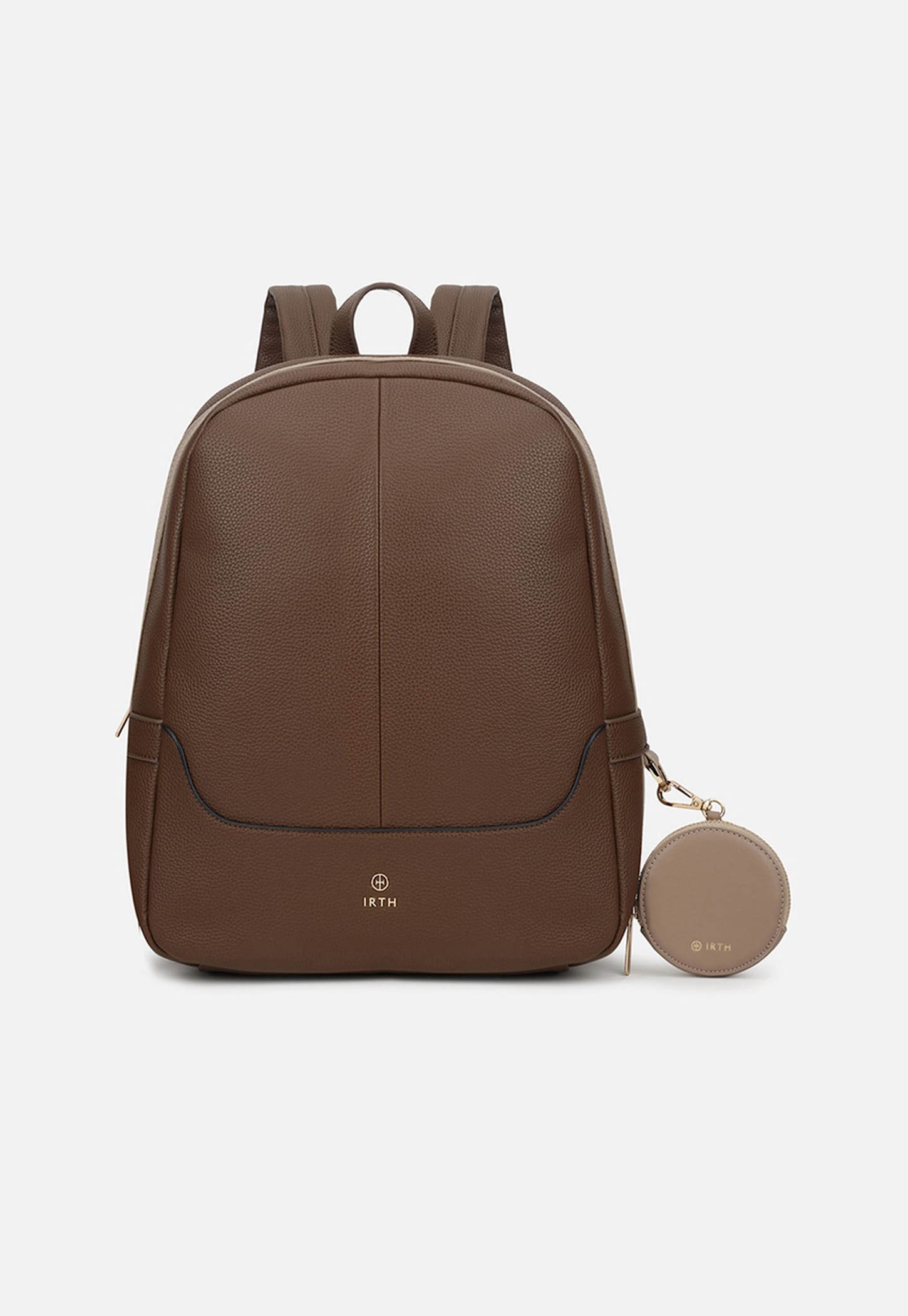 IRTH Textured Pebbled Leather Backpack-picture-27