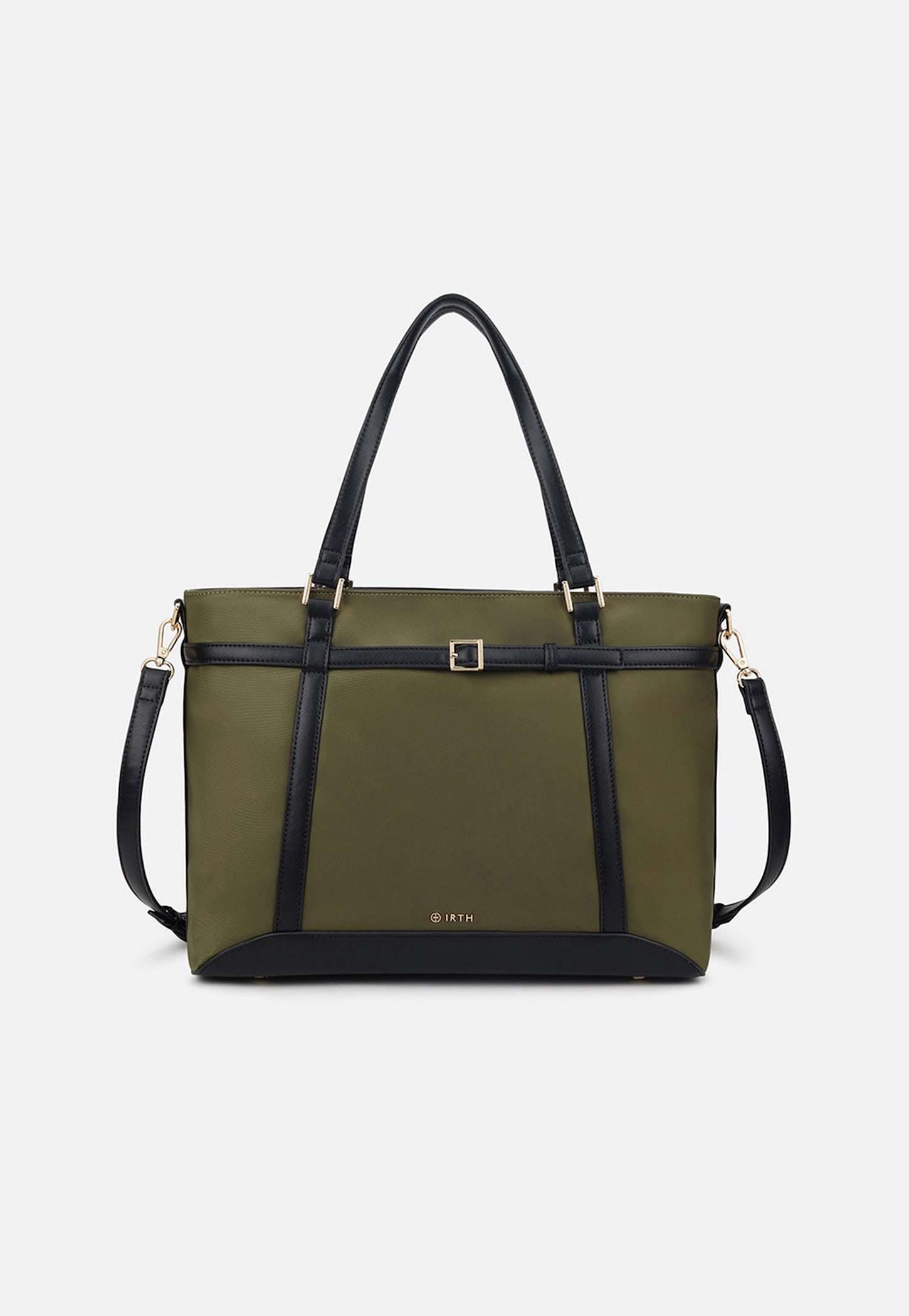IRTH Contrast Piping Laptop Bag-image-28