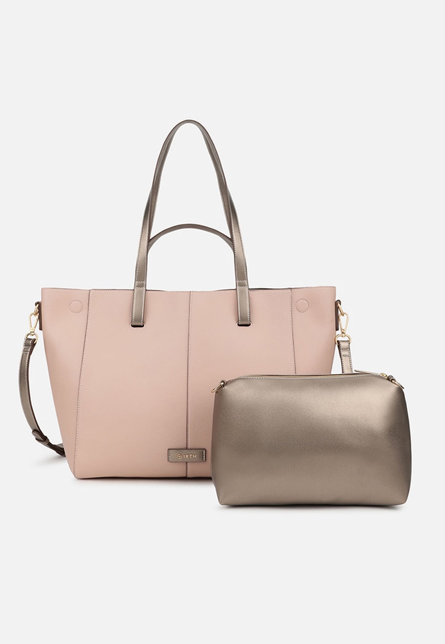 IRTH Solid Shoulder Bag with Pouch-picture-23