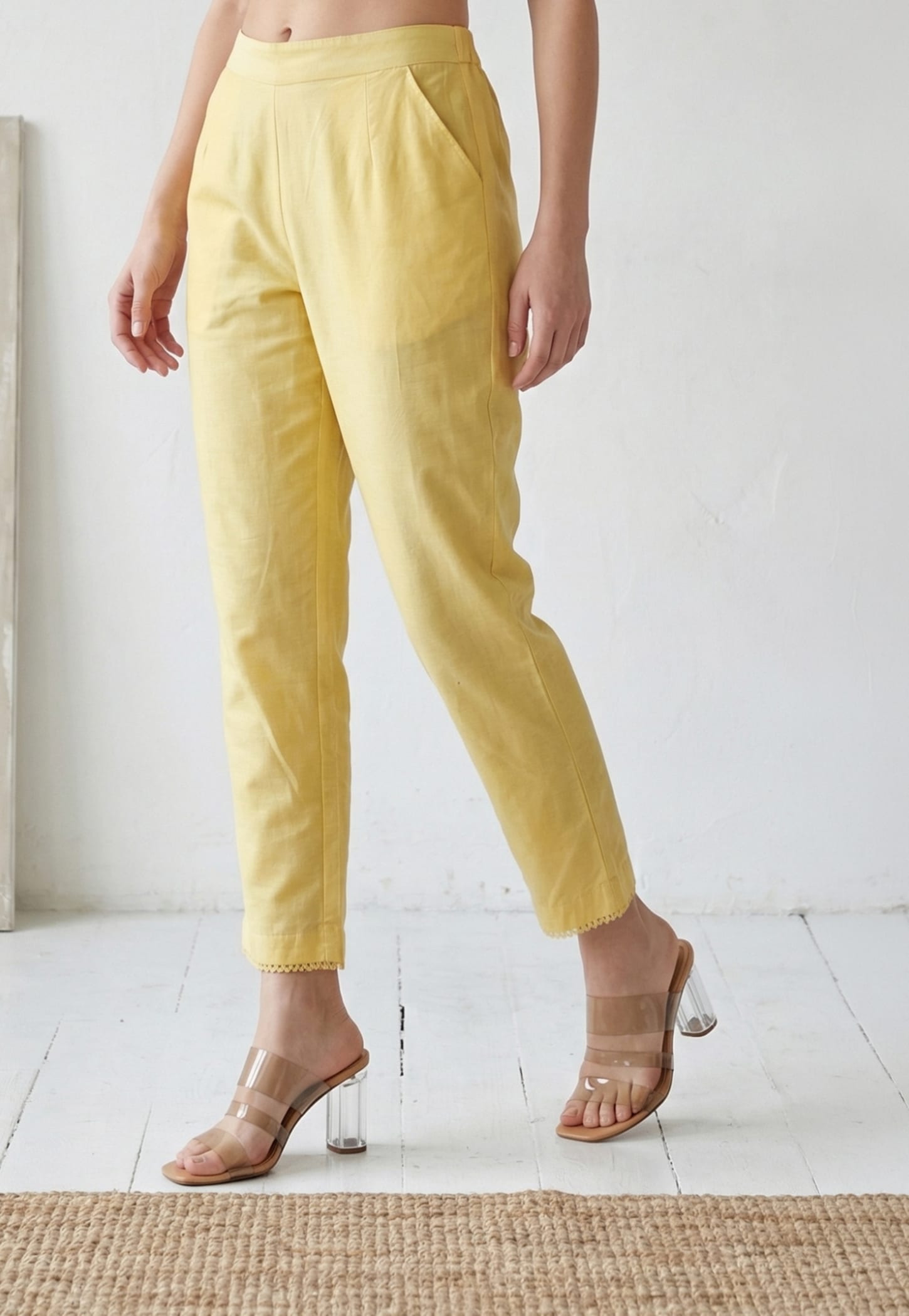 W Solid Straight Pants-picture-51