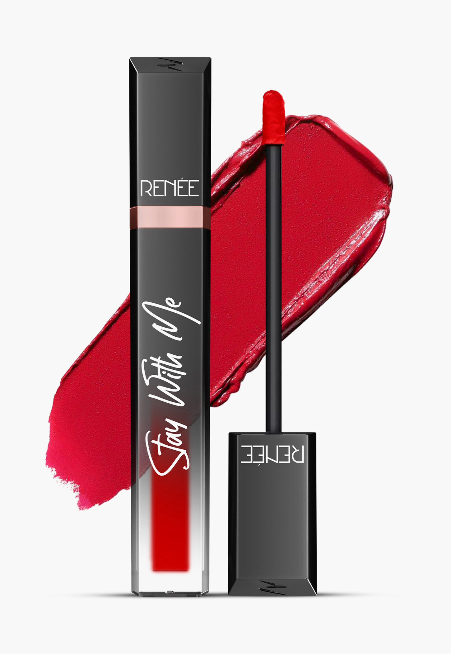 RENEE Stay With Me Liquid Lipstick - 03 Rage of Red - 6ml-picture-48