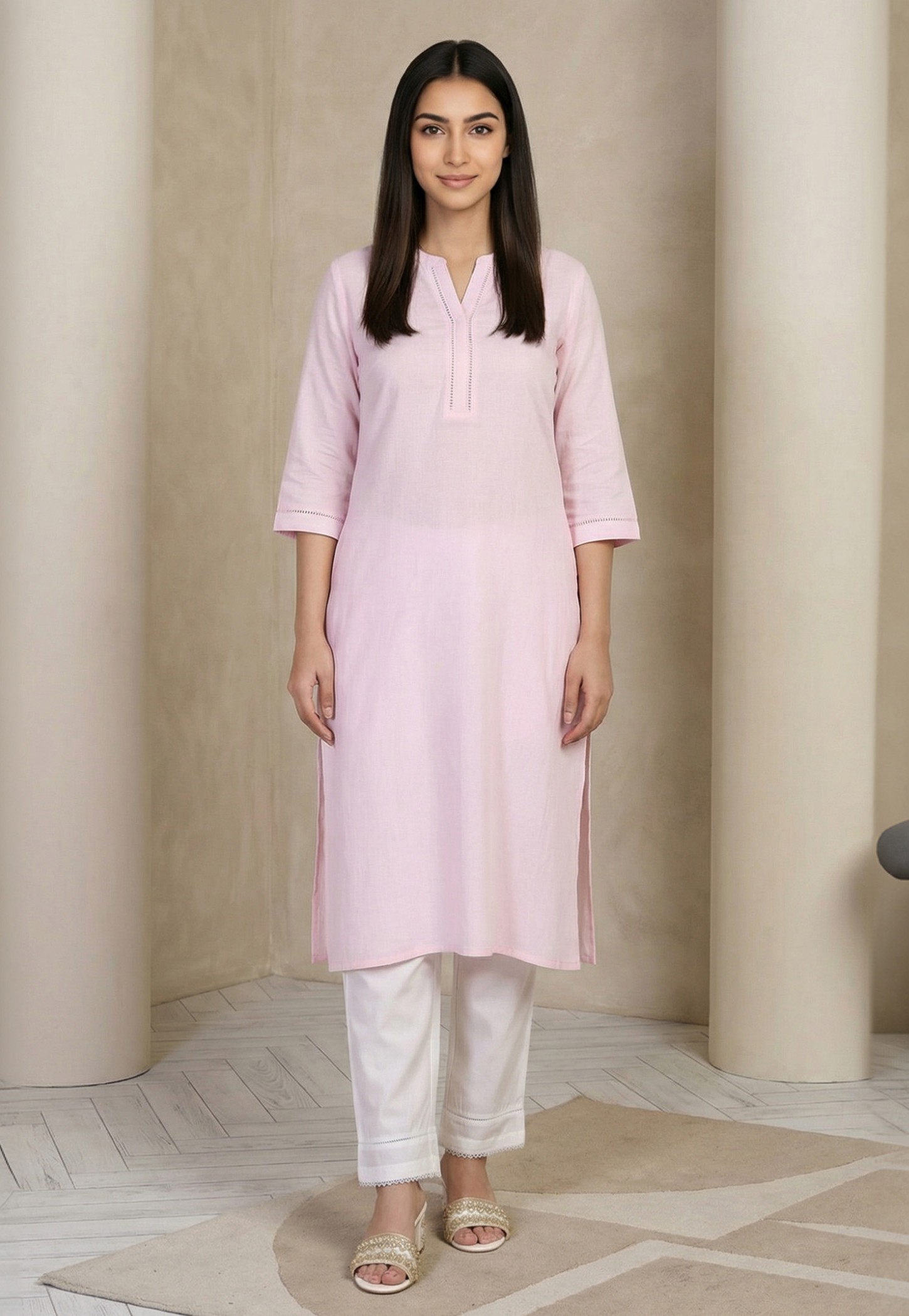 AURELIA Solid Straight Kurta-picture-29