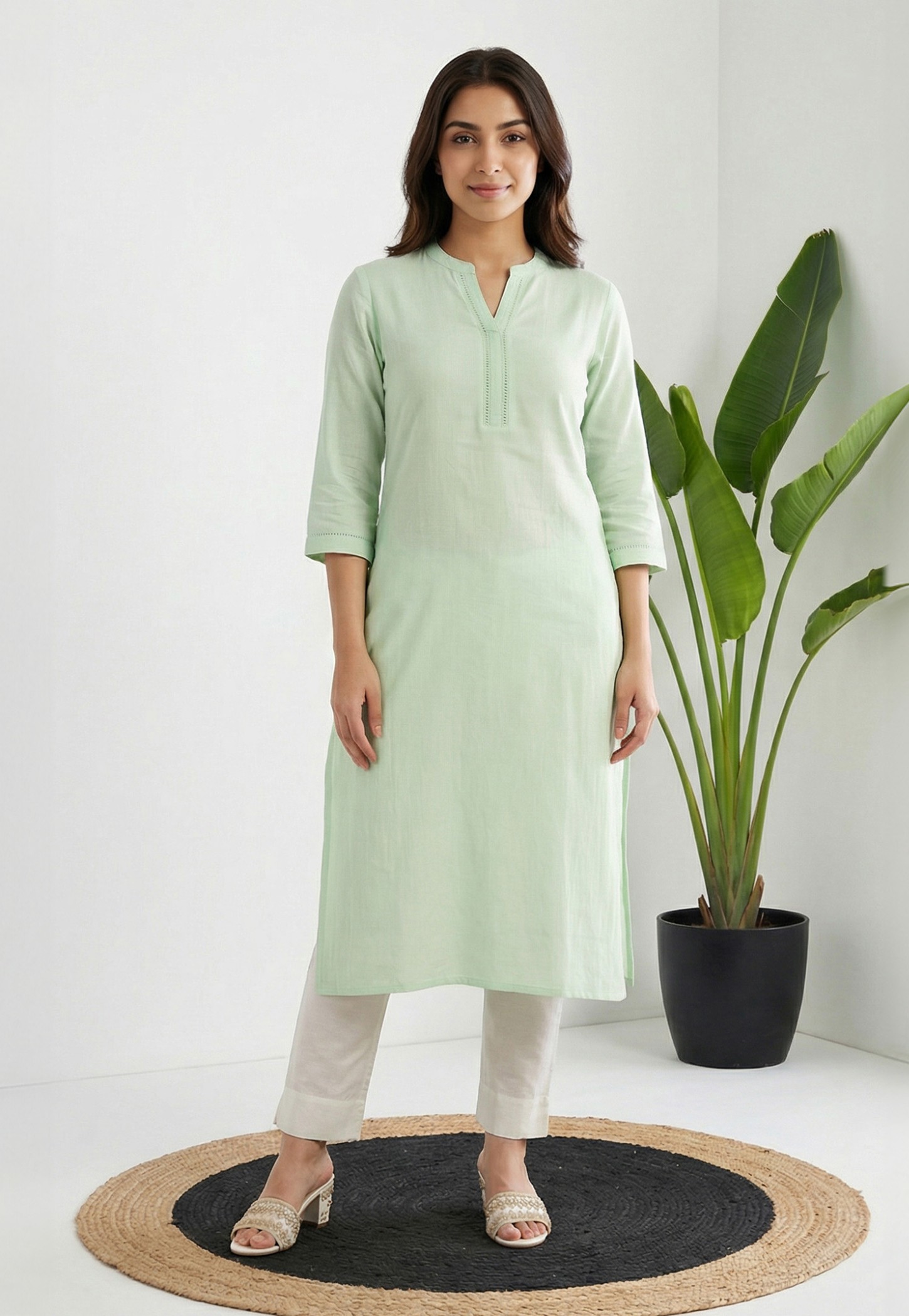AURELIA Solid Straight Kurta-picture-30