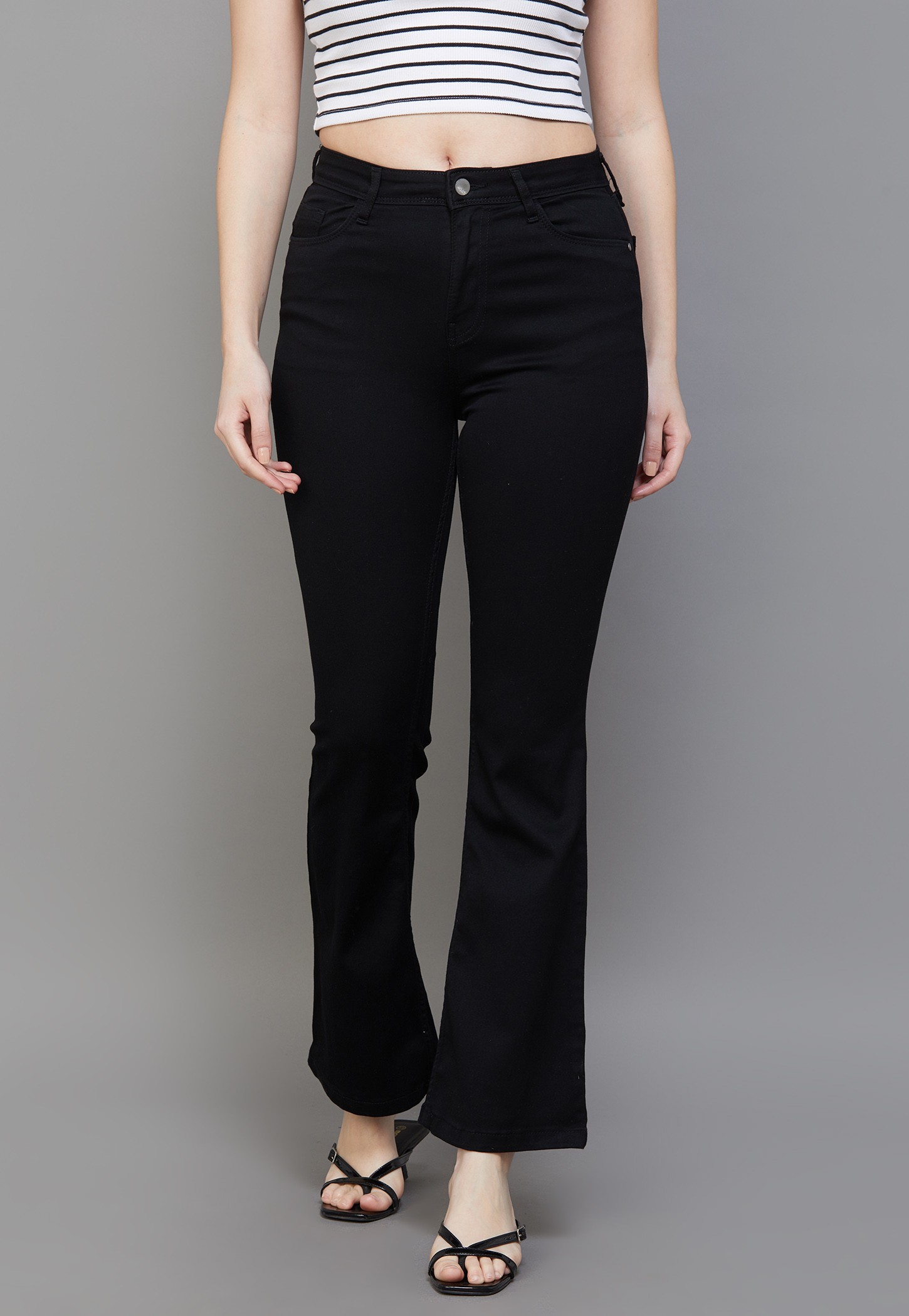 KRAUS Solid Flared Jeans-picture-33