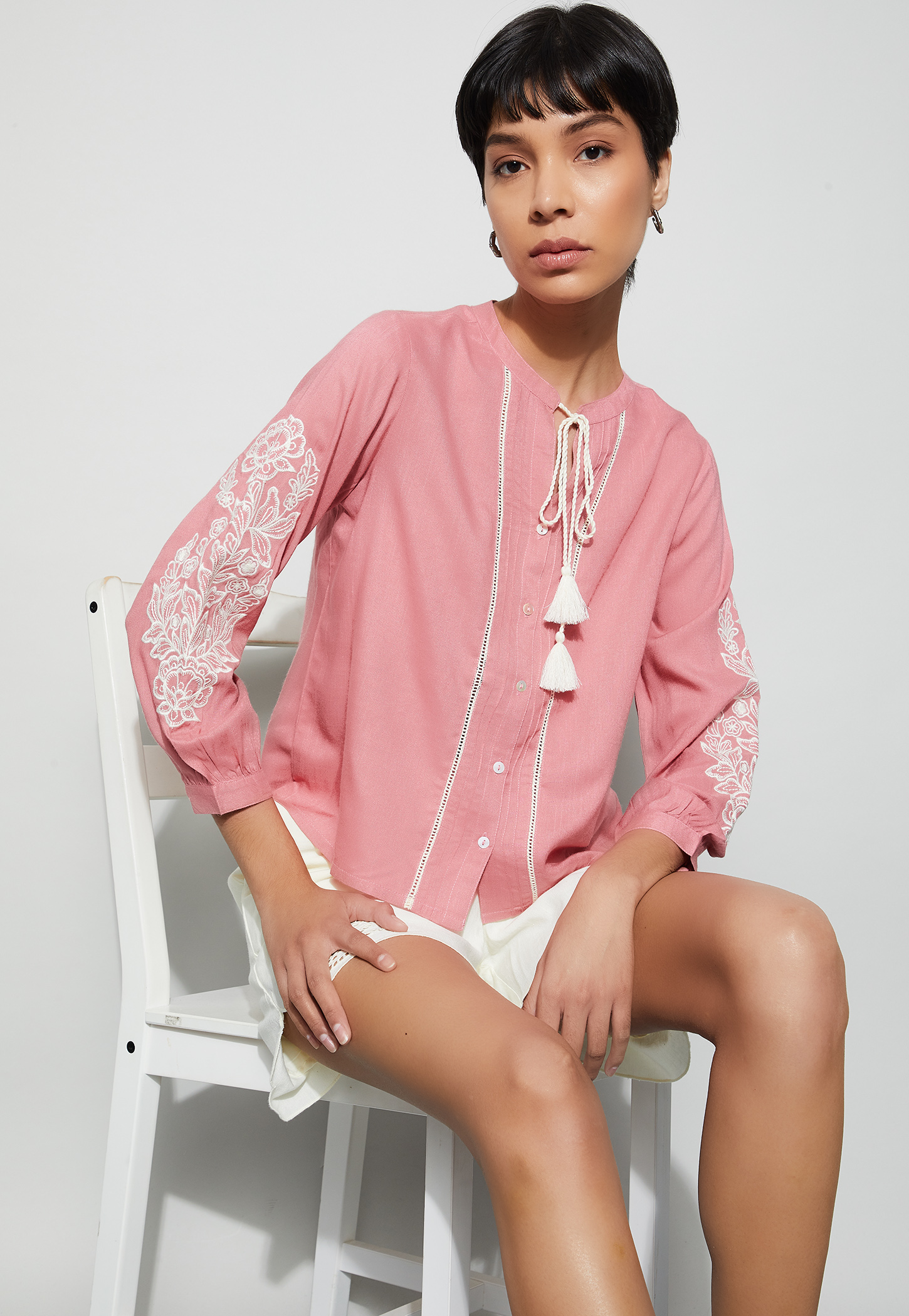 FAME FOREVER Embroidered Top-picture-29