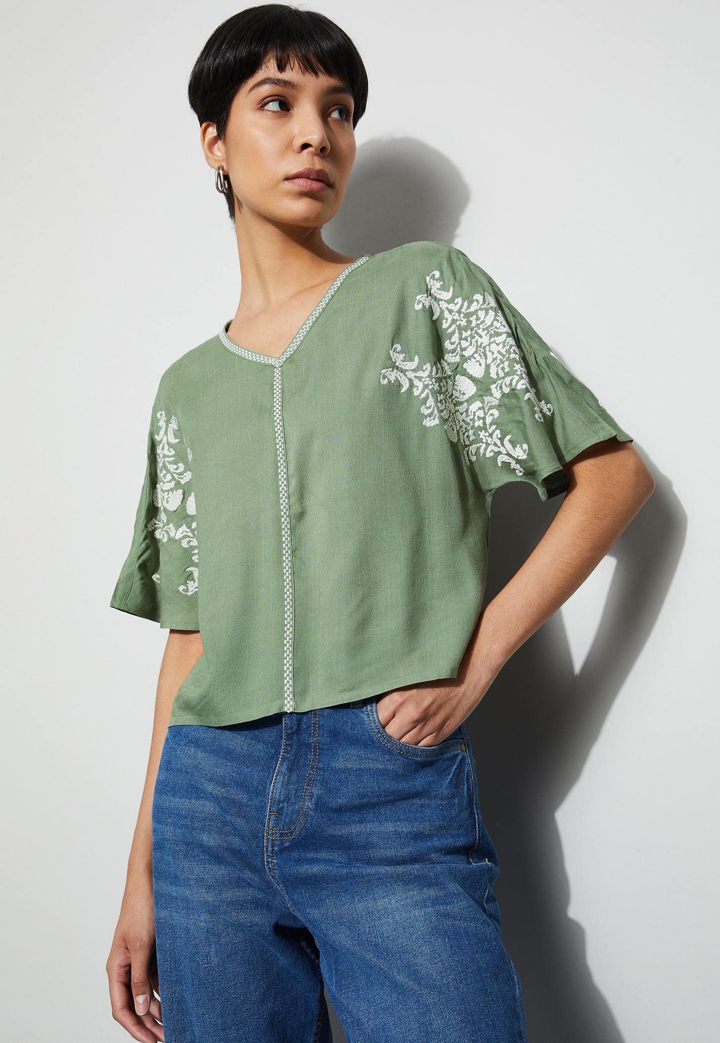 FAME FOREVER Embroidered Top-picture-41