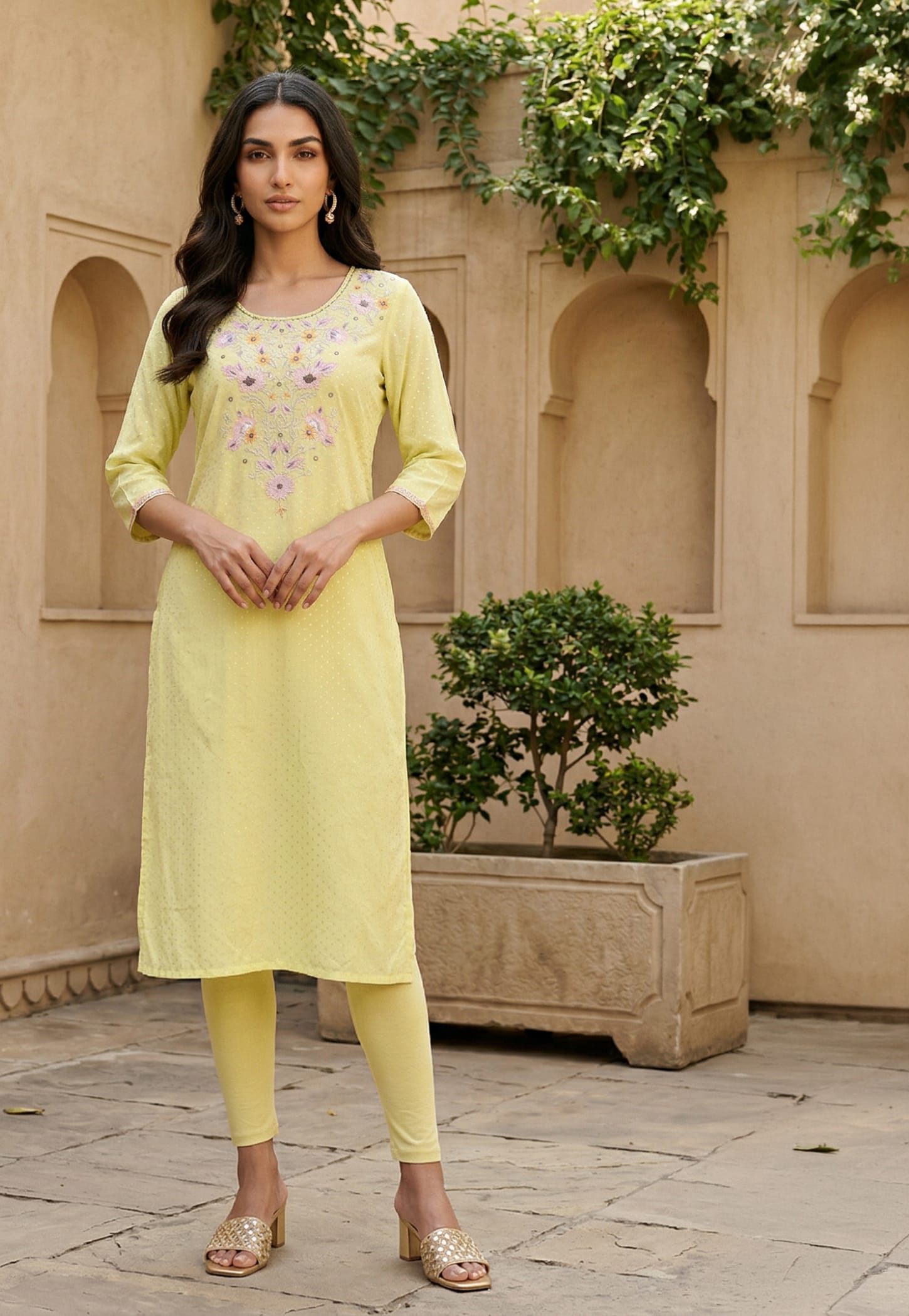 AURELIA Embroidered Straight Kurta-picture-42
