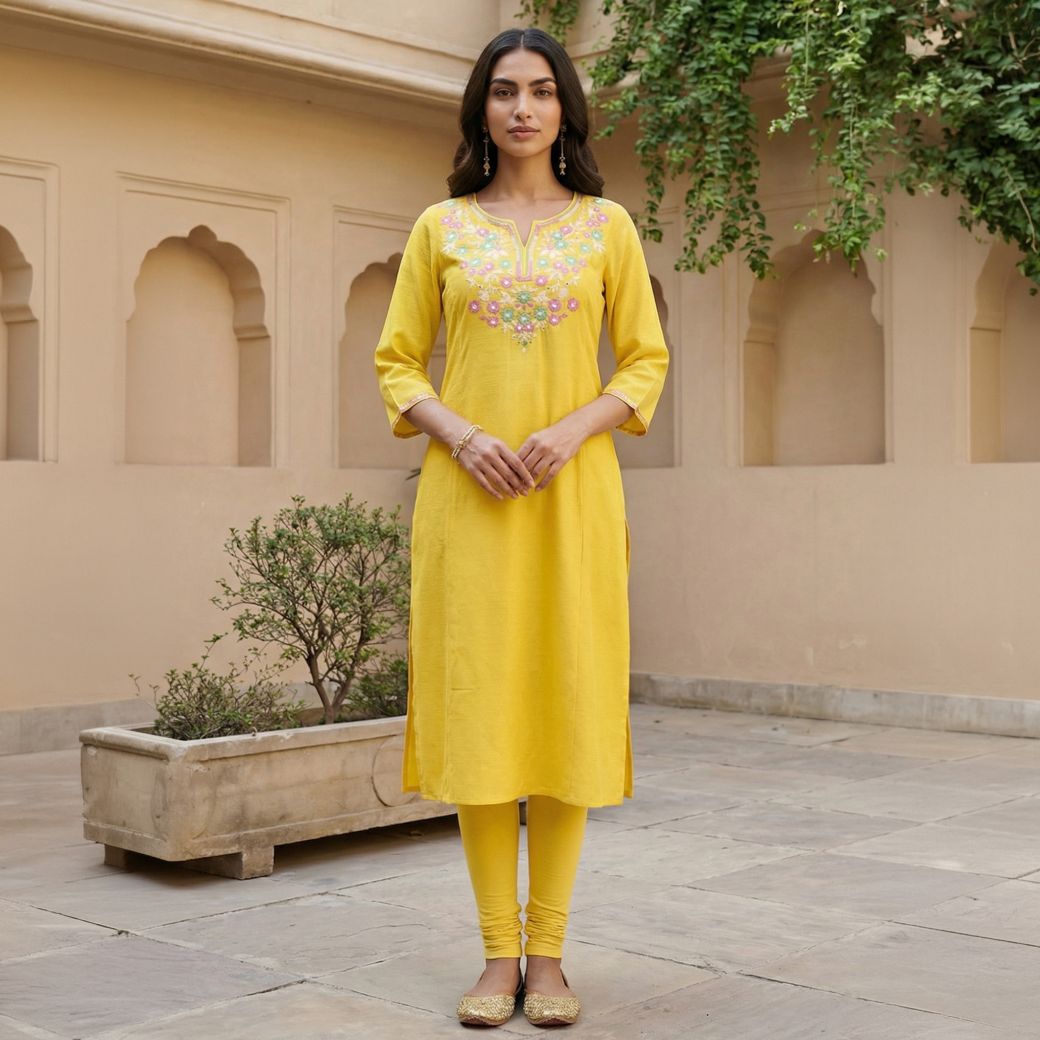 AURELIA Embroidered Straight Kurta-picture-40