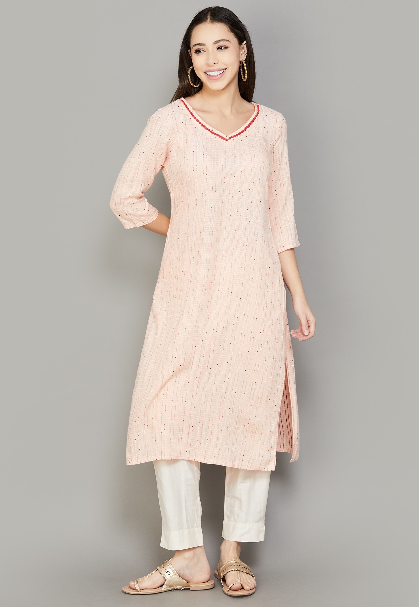 AURELIA Woven Straight Kurta-picture-12