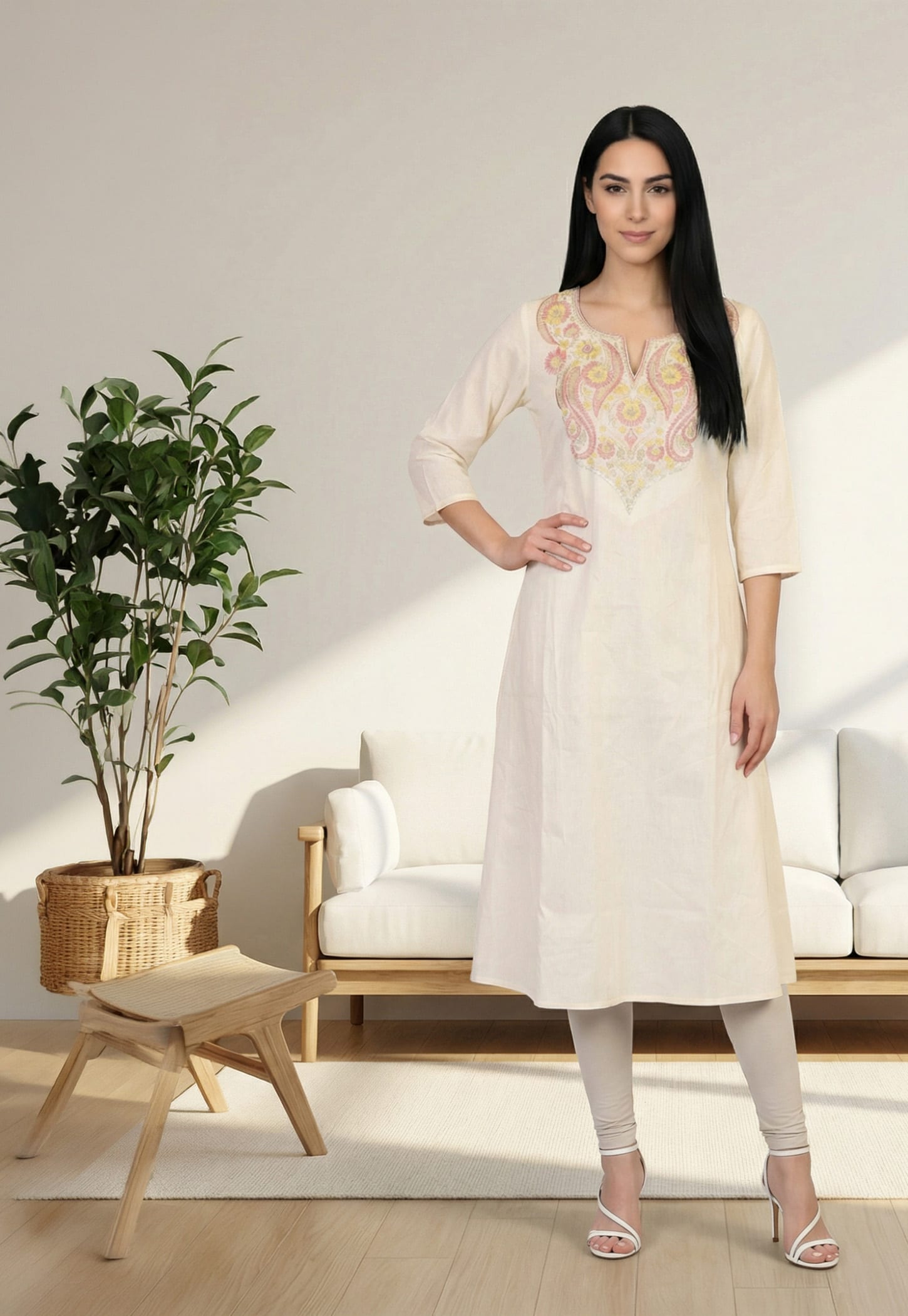 AURELIA Embroidered Straight Kurta-picture-26