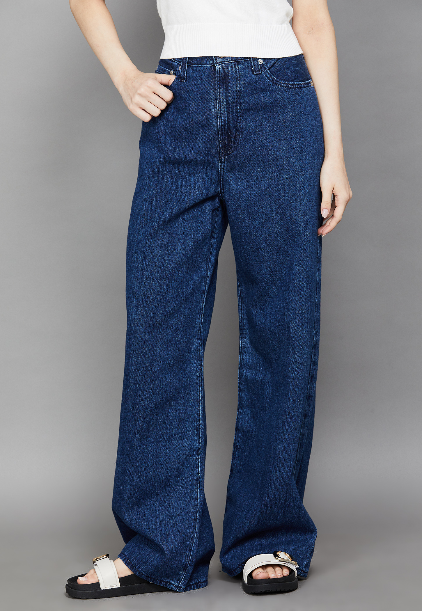 LEVI'S Dark Wash Wide Leg Jeans-picture-41