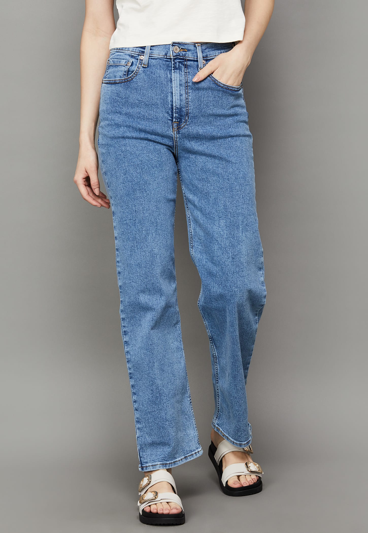 LEVI'S Washed Straight Fit Jeans-picture-18