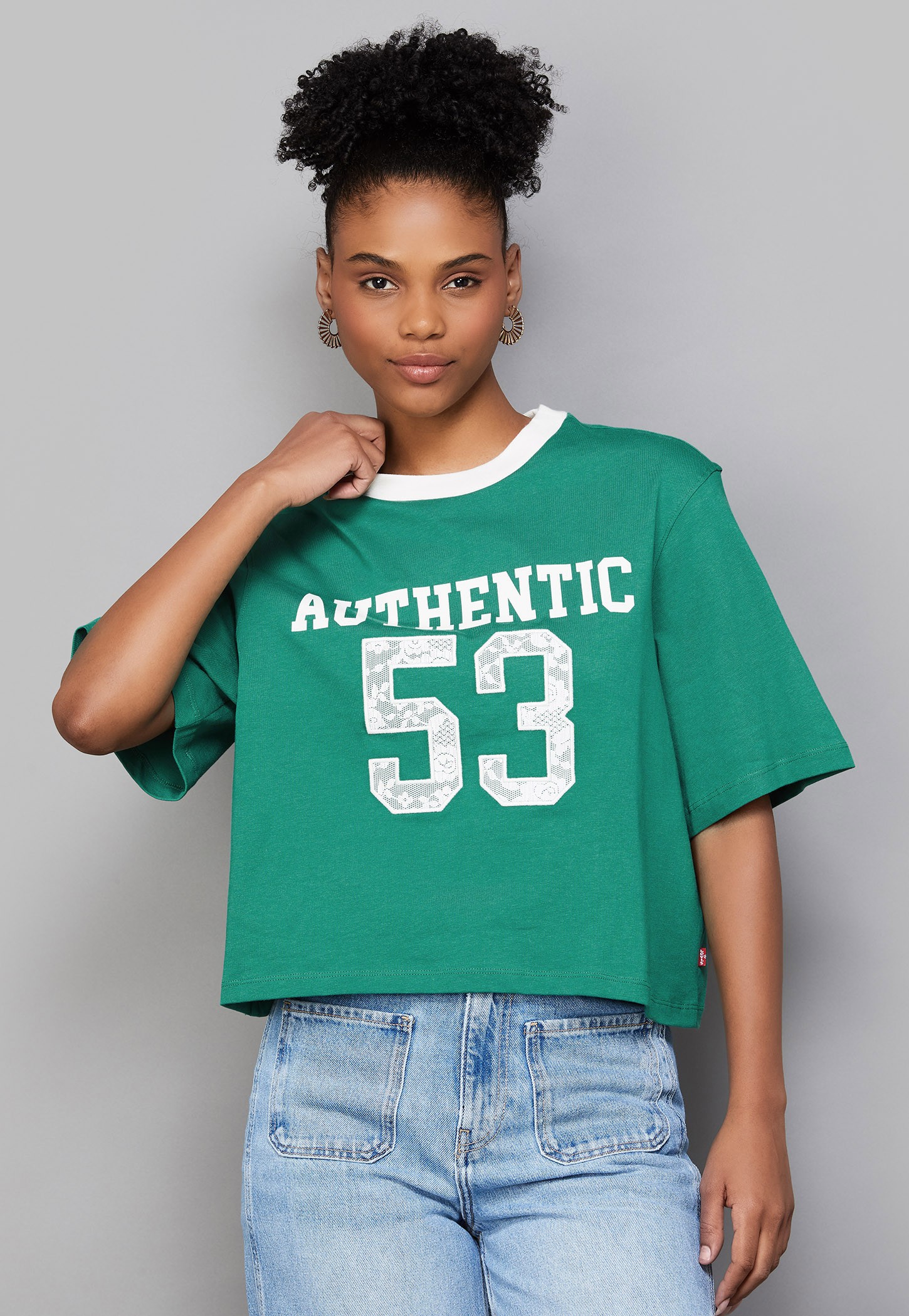 LEVI'S Typographic Print Relaxed Fit T-shirt-image-9