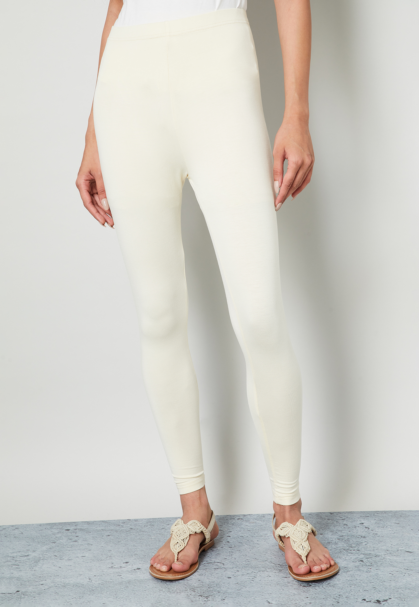 MELANGE Solid Leggings-picture-44