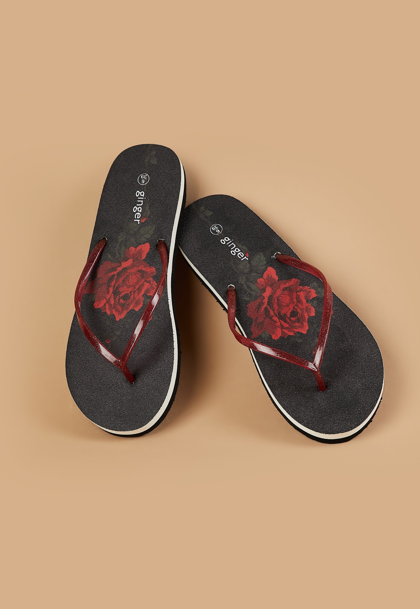 GINGER Floral Print Flip Flops-picture-47