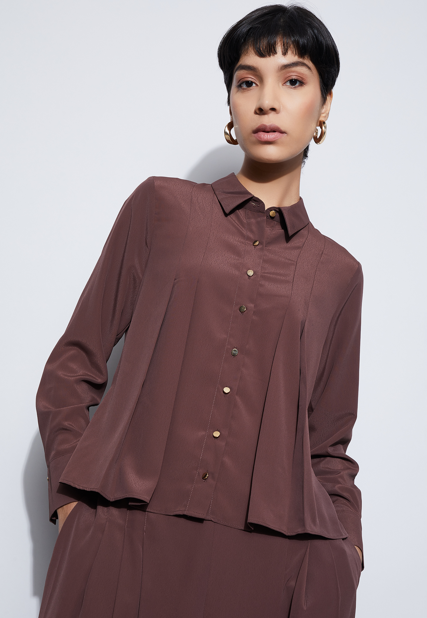 CODE Pleated Shirt-picture-33