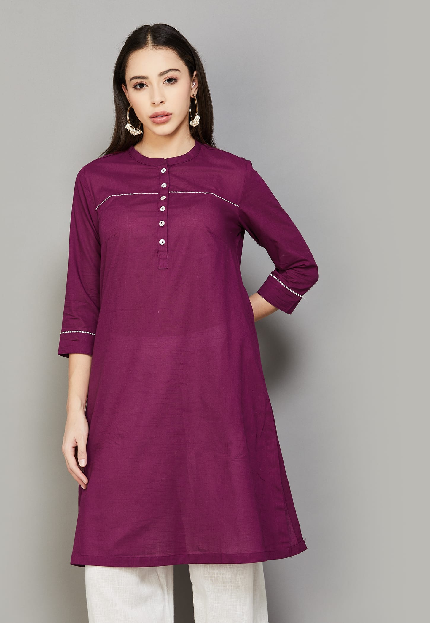 BIBA Solid Straight Kurta-picture-42