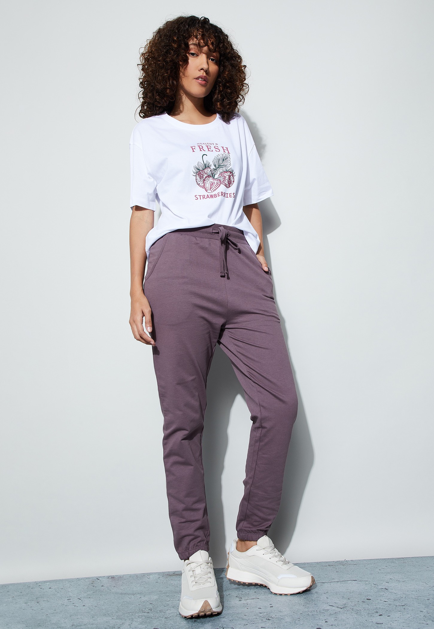 FAME FOREVER Solid Sports Joggers-picture-31