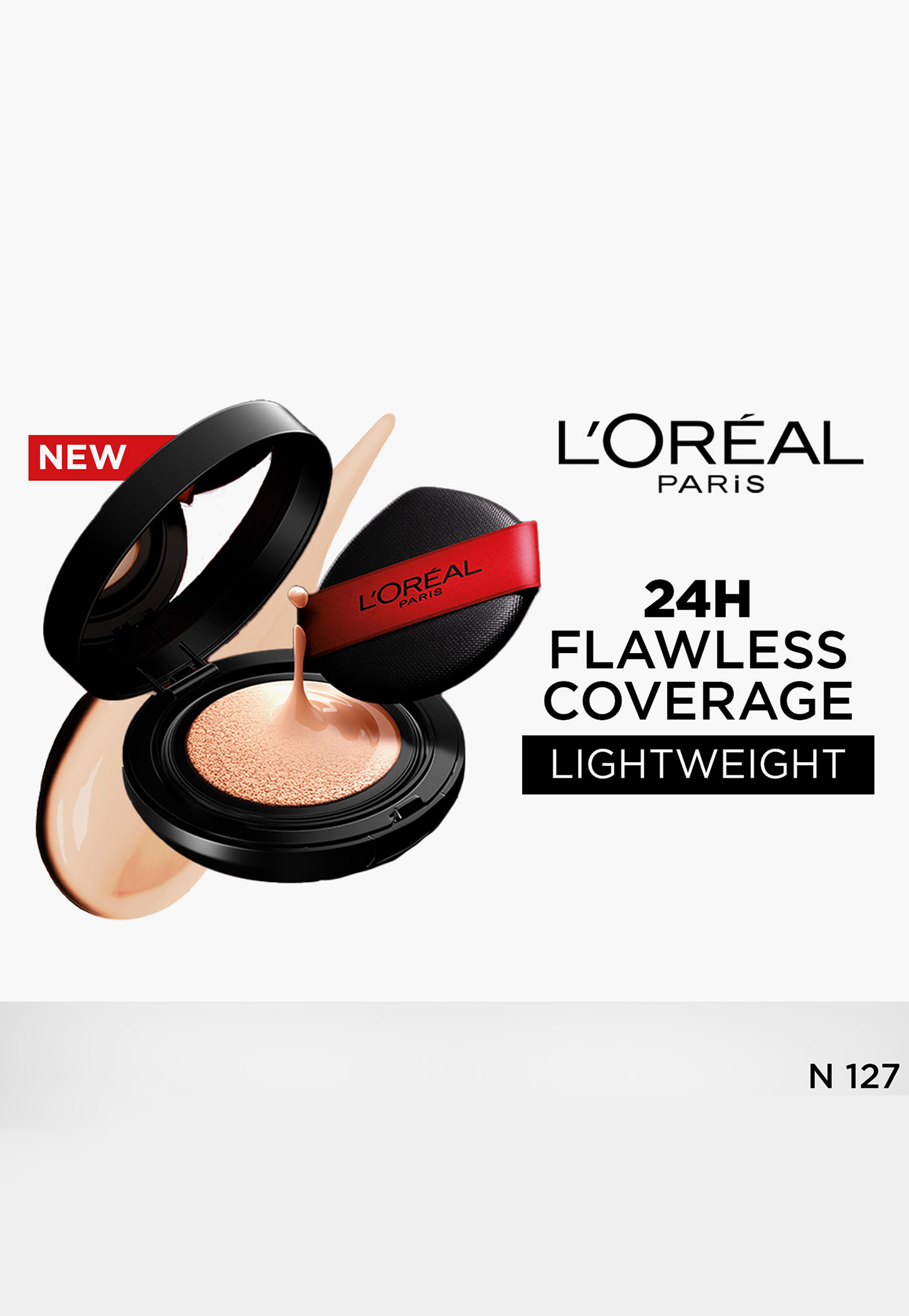 L'Oreal Infallible Cushion Foundation 24Hr Full Coverage Glass-skin finish-N127-11g-picture-21