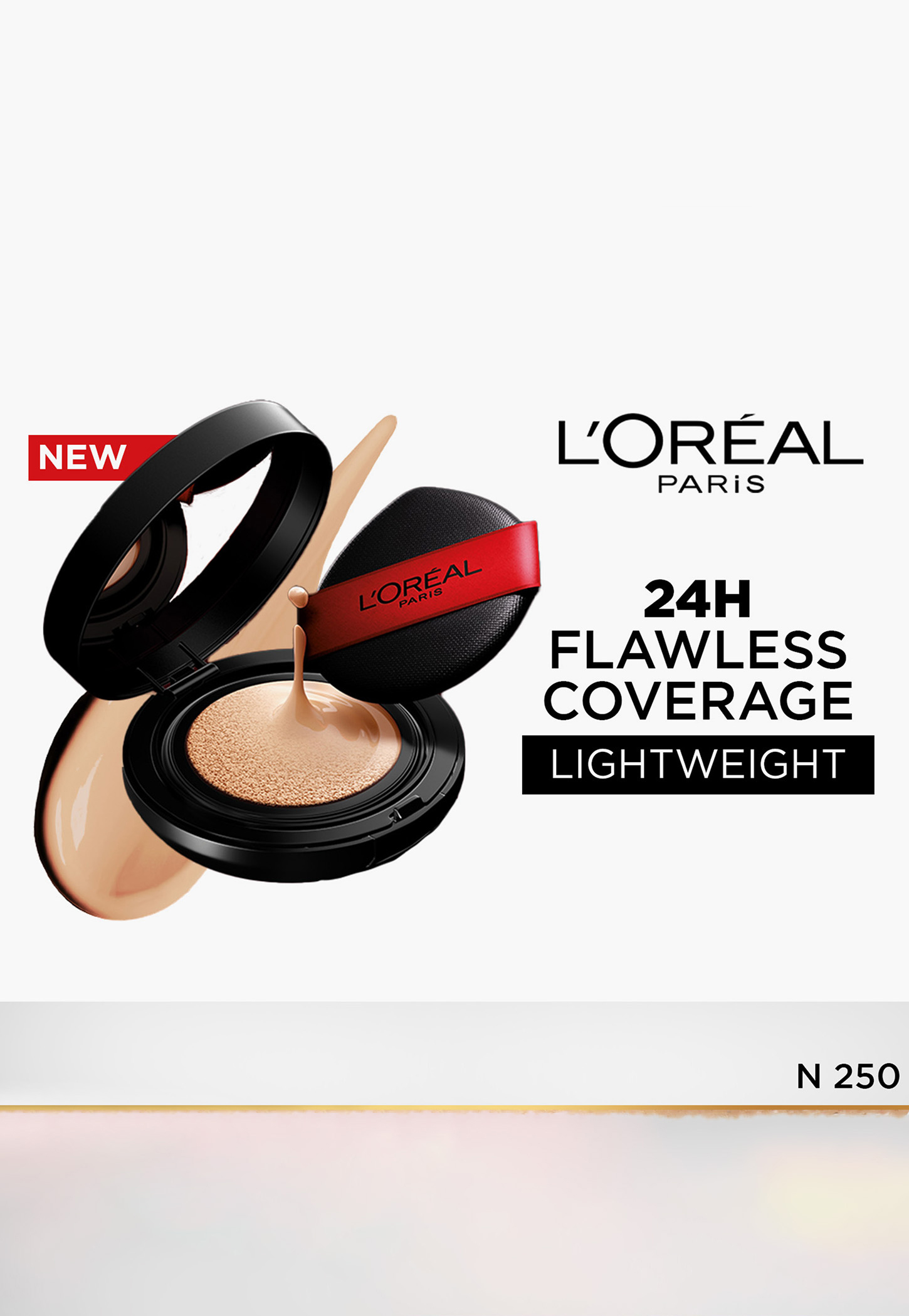 L'Oreal Infallible Cushion Foundation 24Hr Full Coverage Glass-skin finish-N250-11g-picture-37