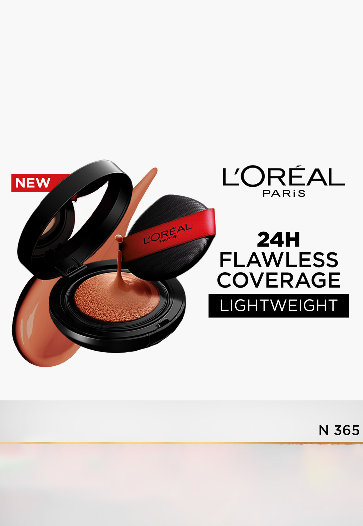 L'Oreal Infallible Cushion Foundation 24Hr Full Coverage Glass-skin finish-N365-11g-image-47