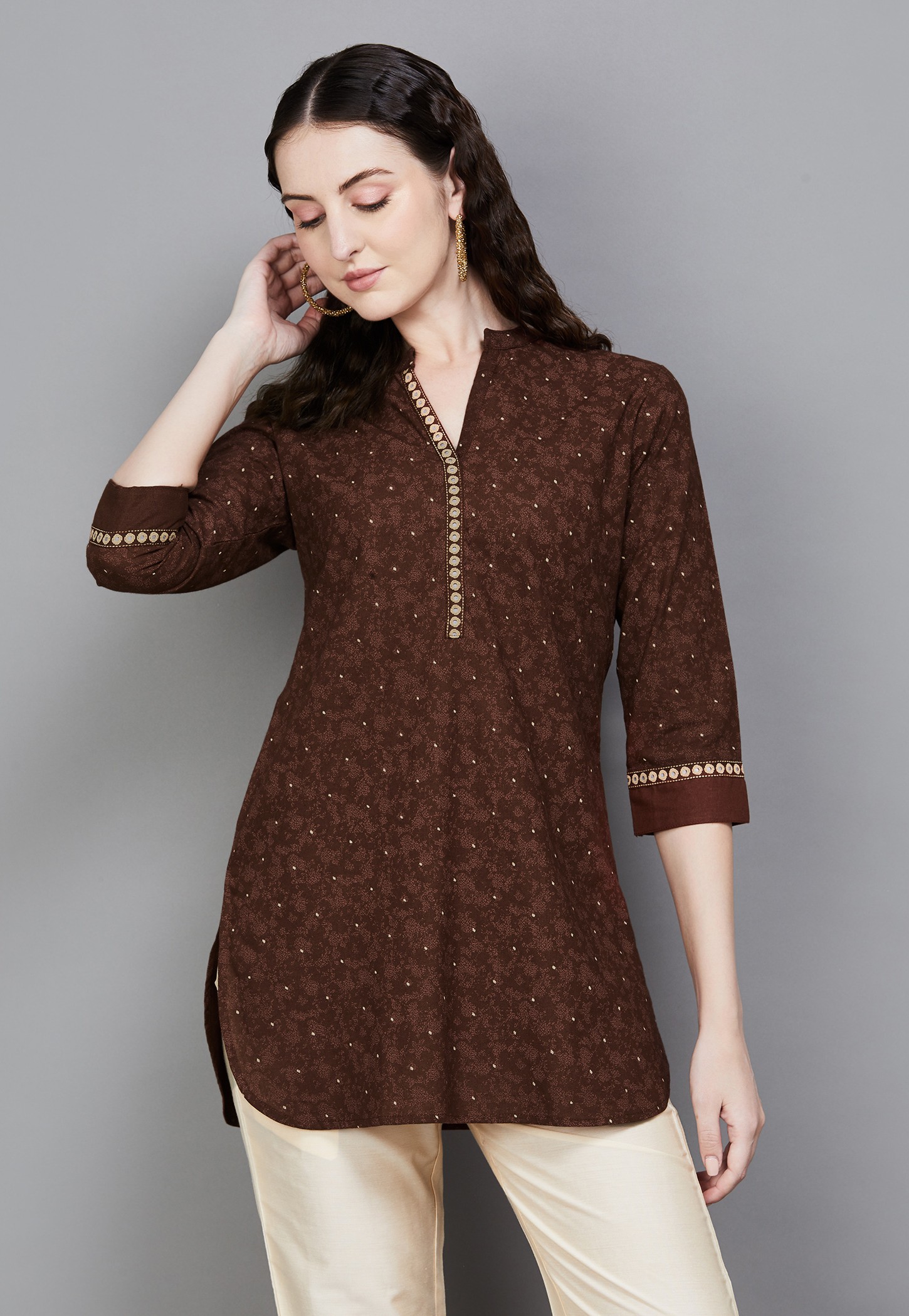 SPAN Ethnic Motif Straight Kurti-picture-17