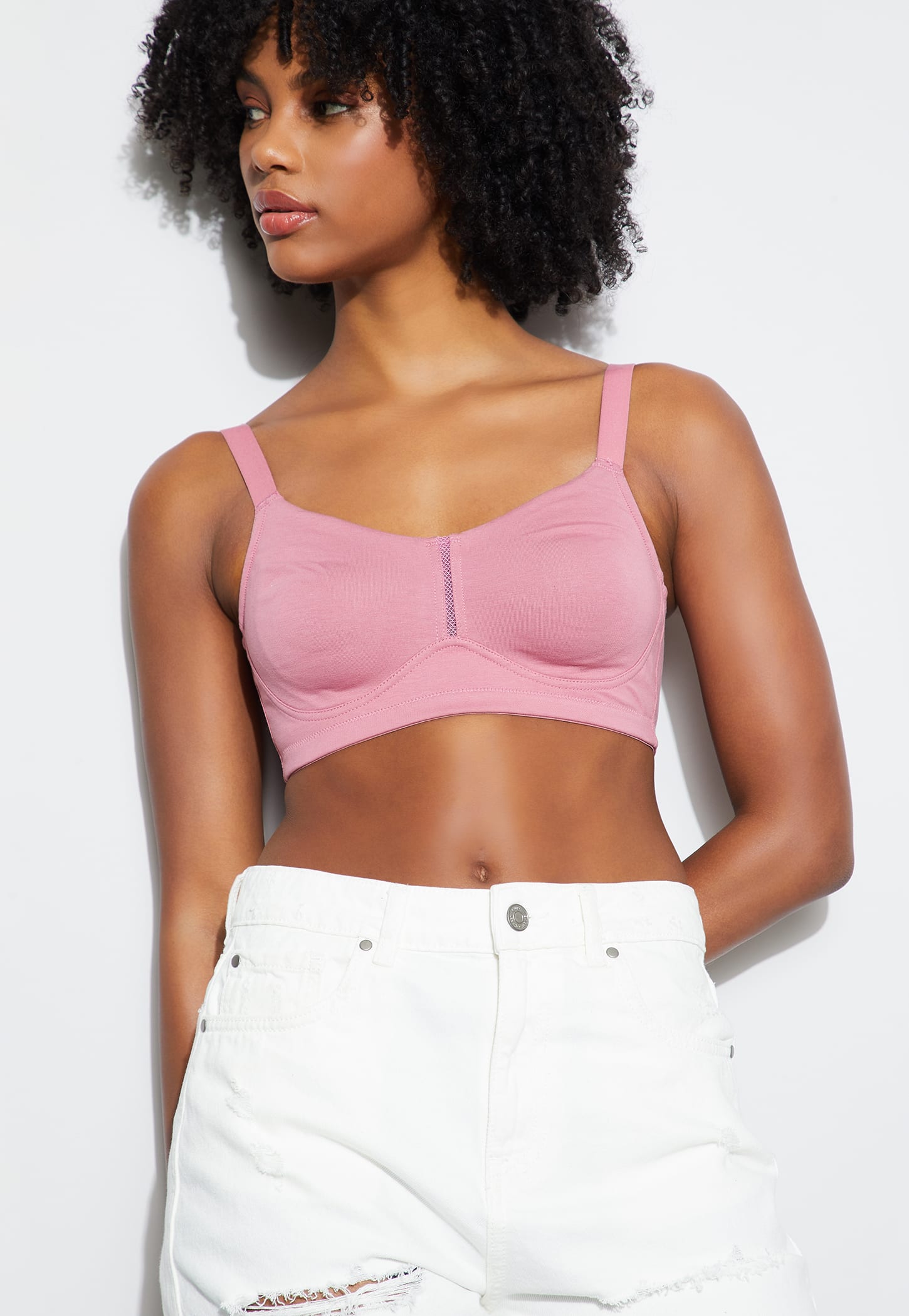 GINGER Lace Non-Padded Non-Wired Seamed Everyday Bra-image-30