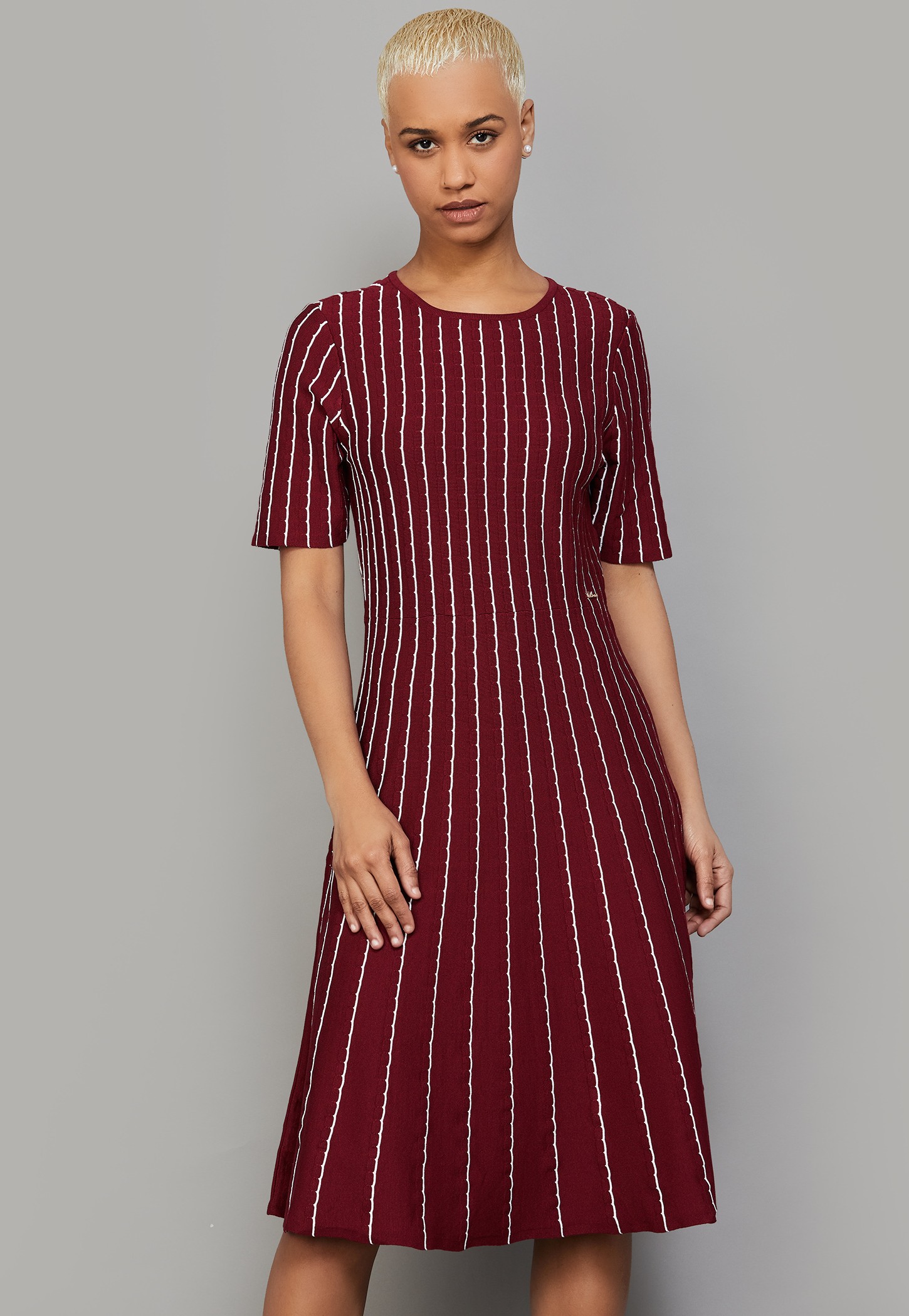 VAN HEUSEN Striped Patterned Midi Dress-picture-12