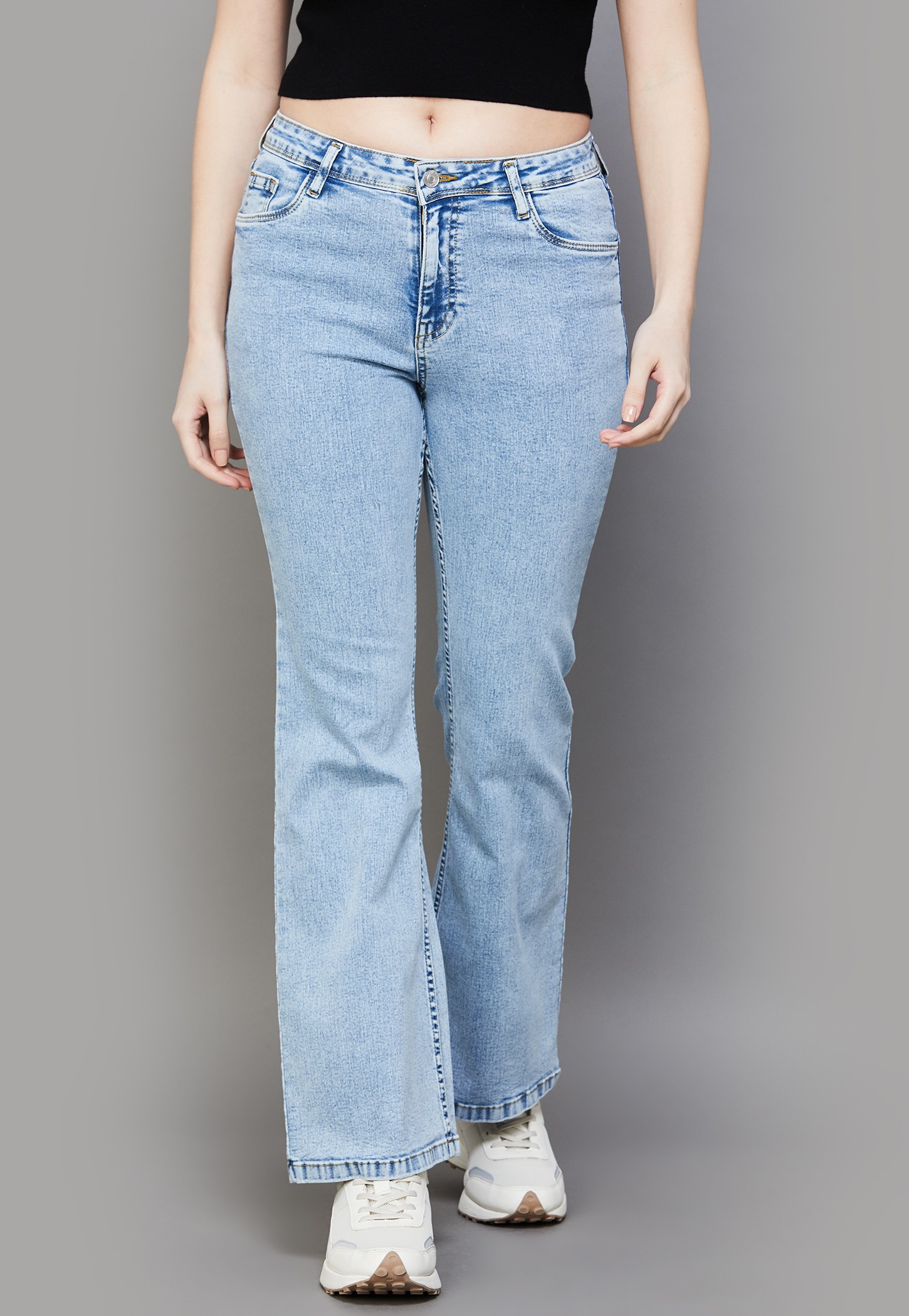 KRAUS Solid Flared Jeans-picture-24