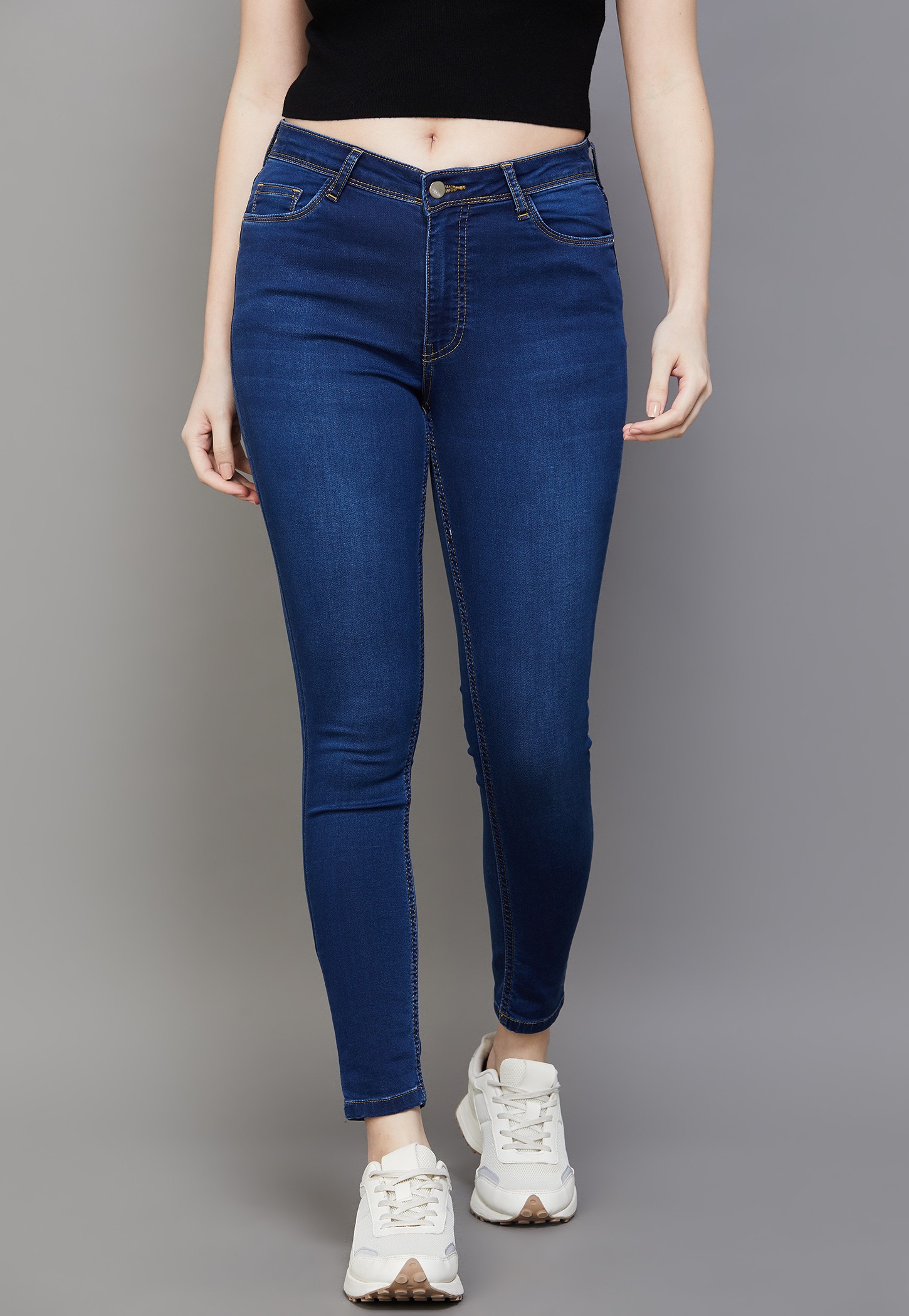 KRAUS Solid Skinny Fit Jeans-picture-37