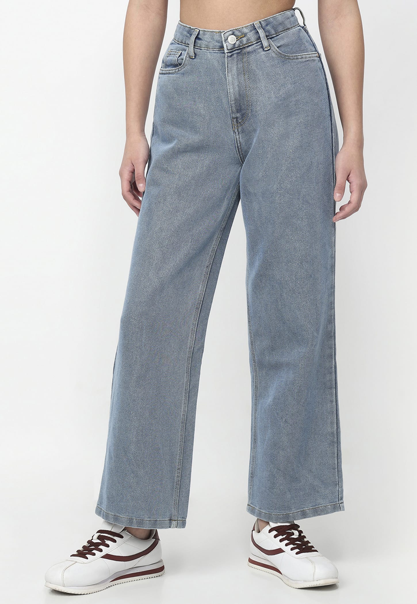 KRAUS Solid Wide Leg Jeans-picture-28