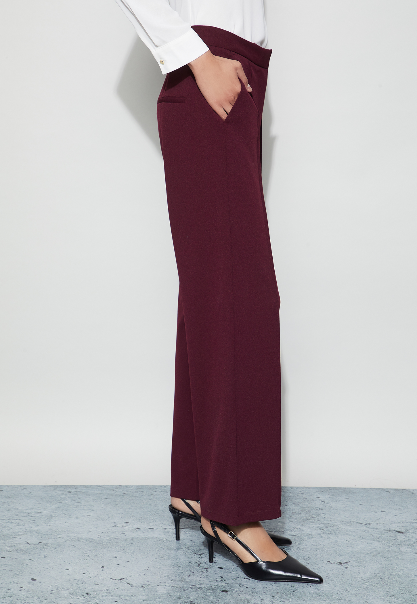 CODE CLASSIC Pintuck Wide-Leg Trousers-picture-16