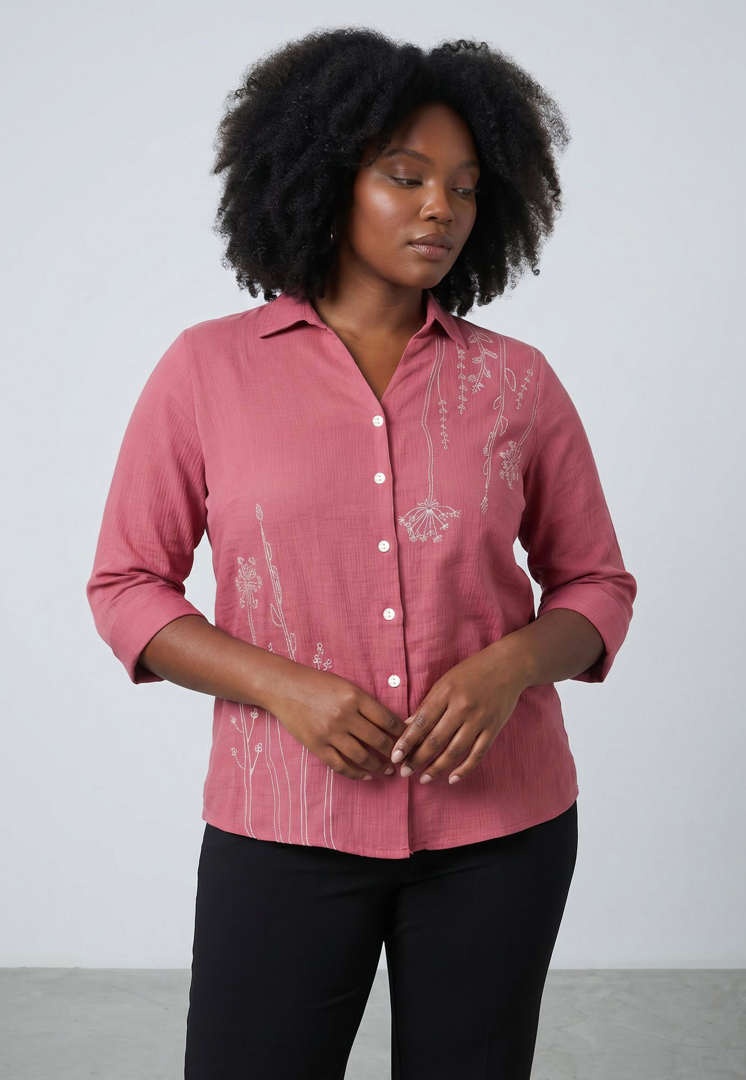 NEXUS Embroidered 3/4th Sleeves Shirt-picture-45