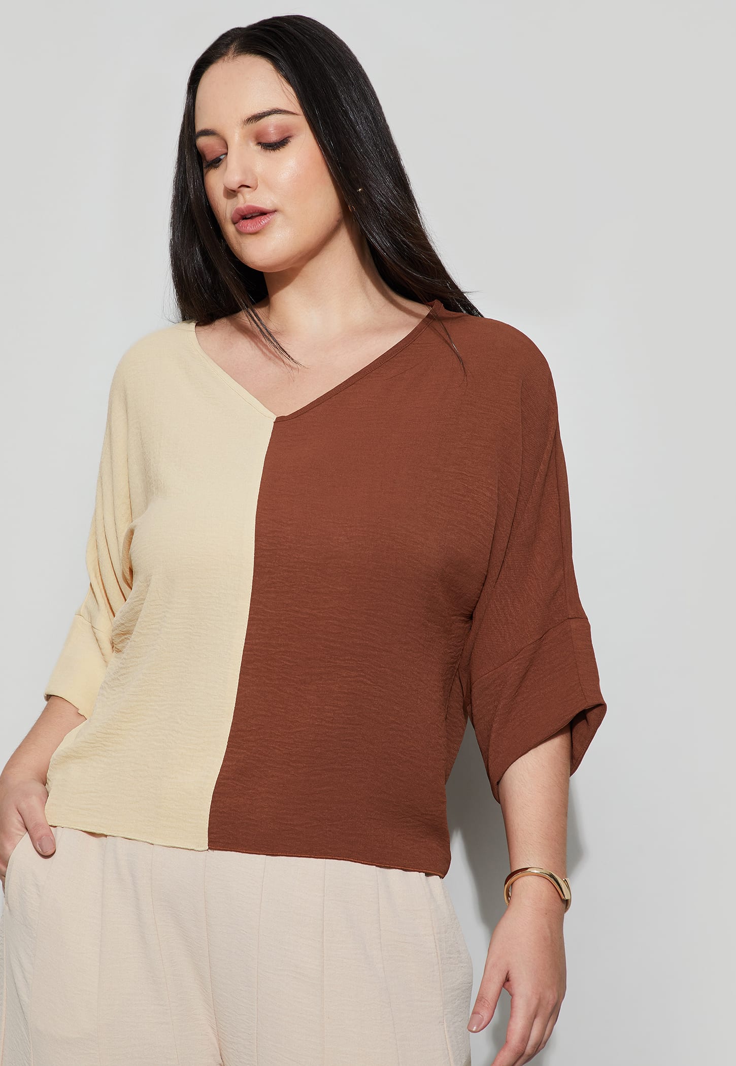 NEXUS Colourblock Blouson Top-picture-34