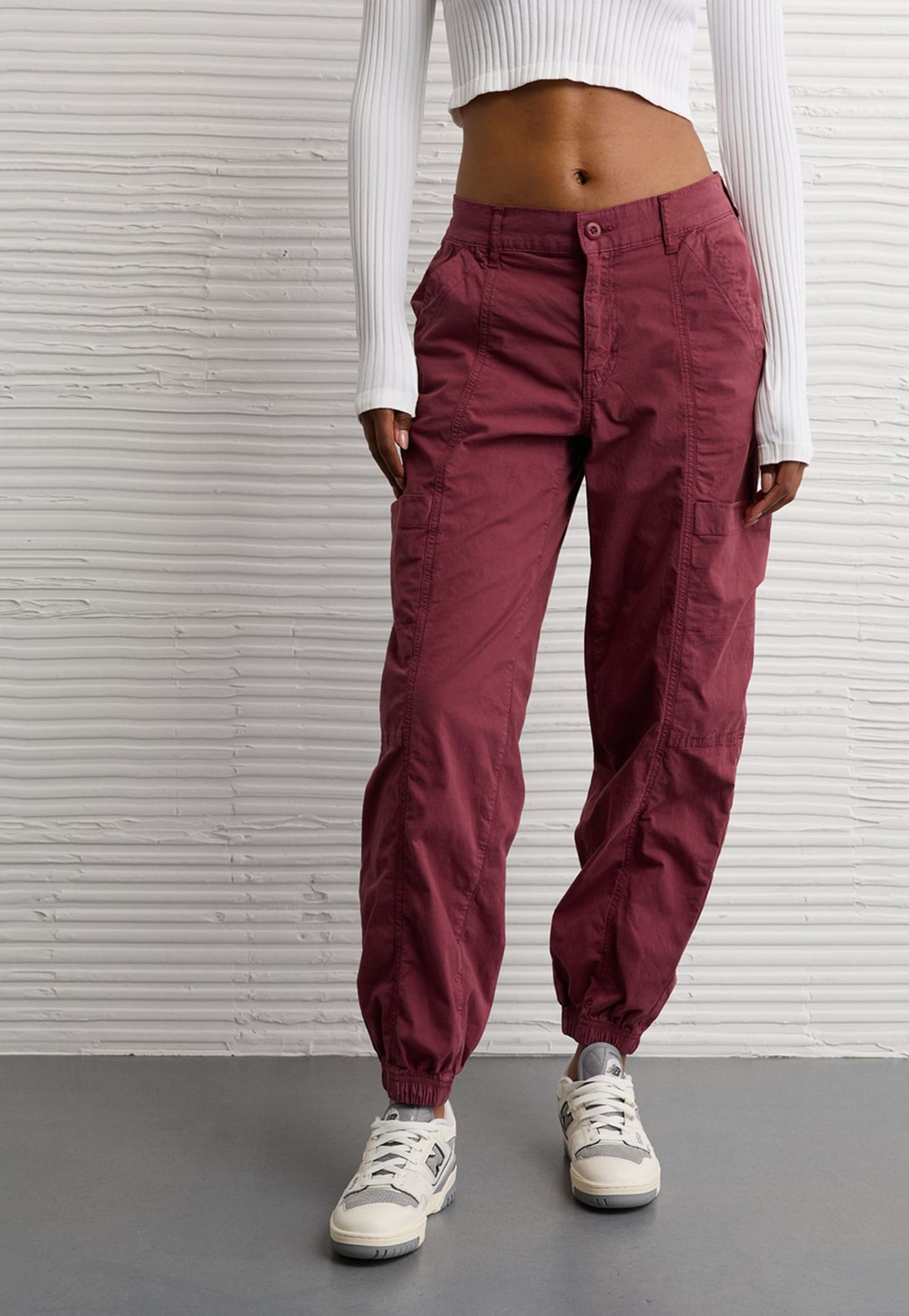 AMERICAN EAGLE Woven Cargo Joggers-image-0
