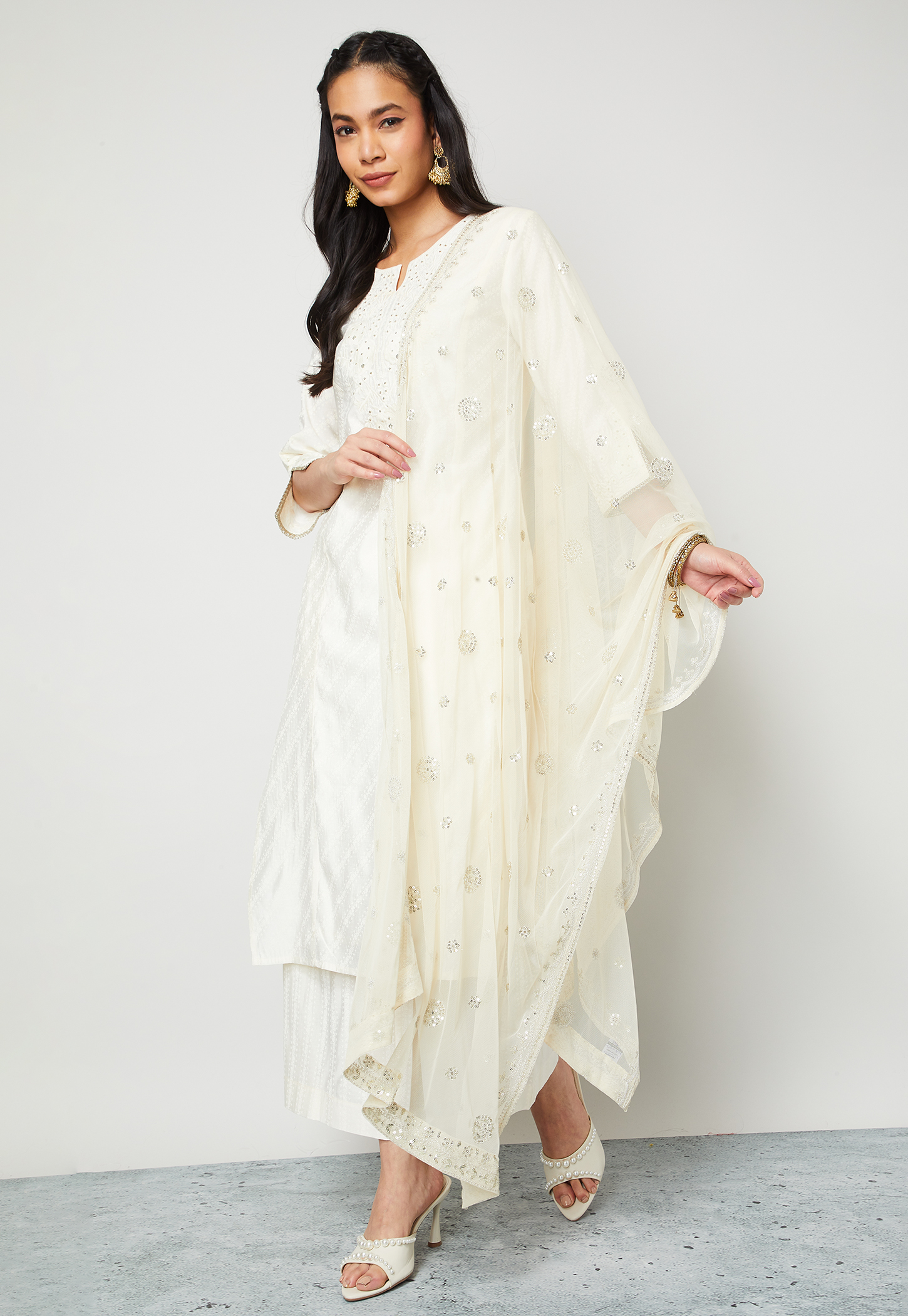 MELANGE Embellished Dupatta-picture-29