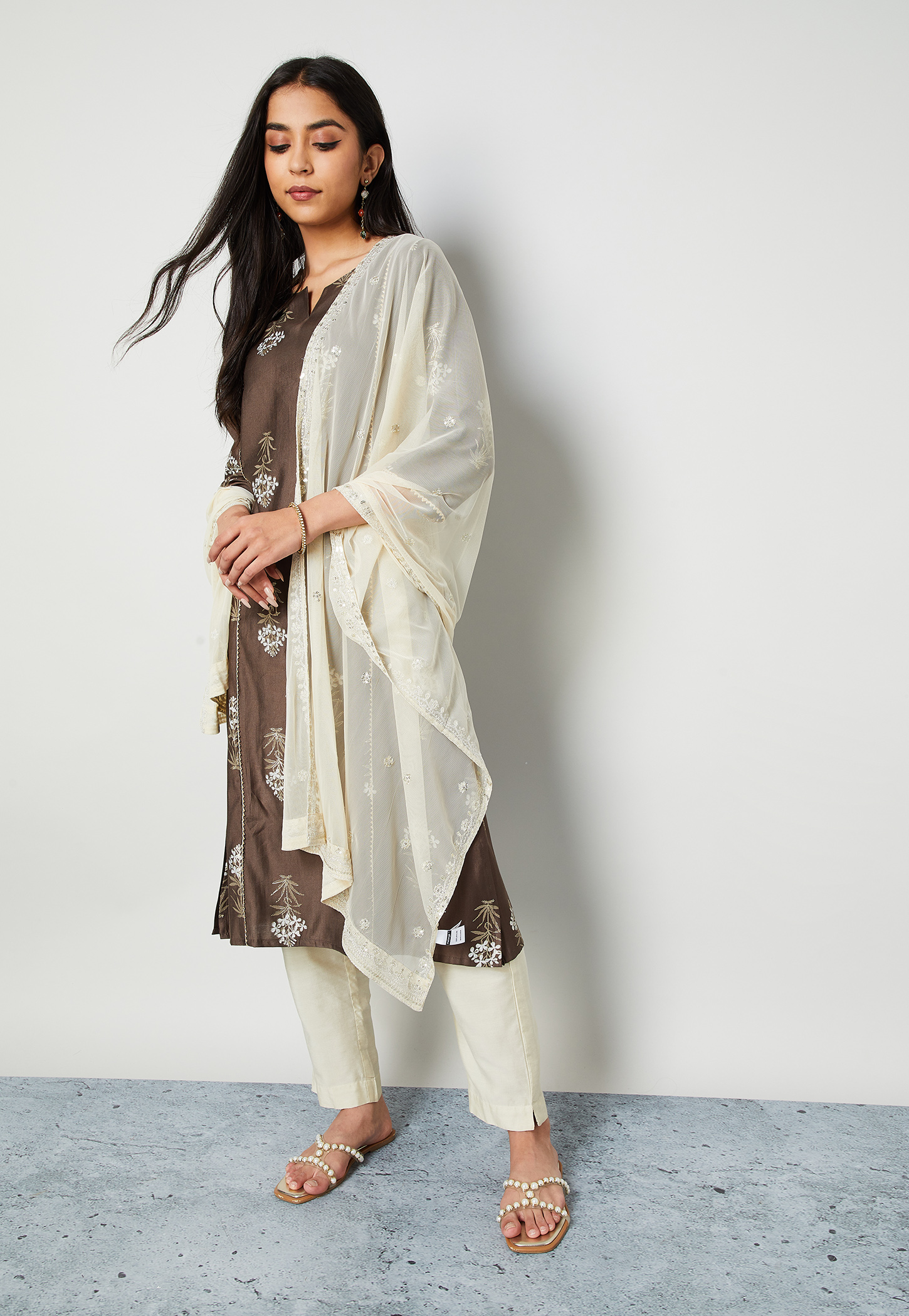 MELANGE Embellished Dupatta-picture-33