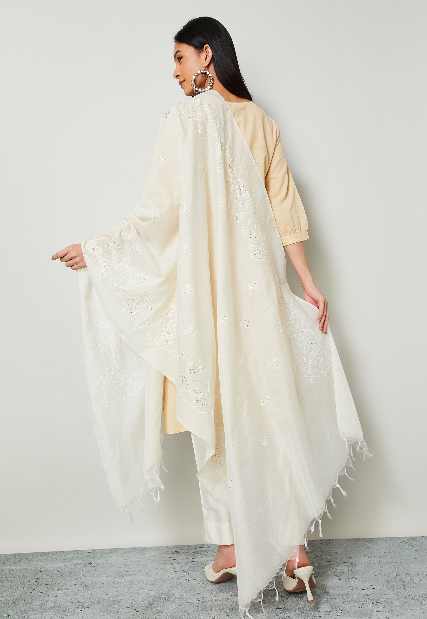 MELANGE Embroidered Dupatta-image-34