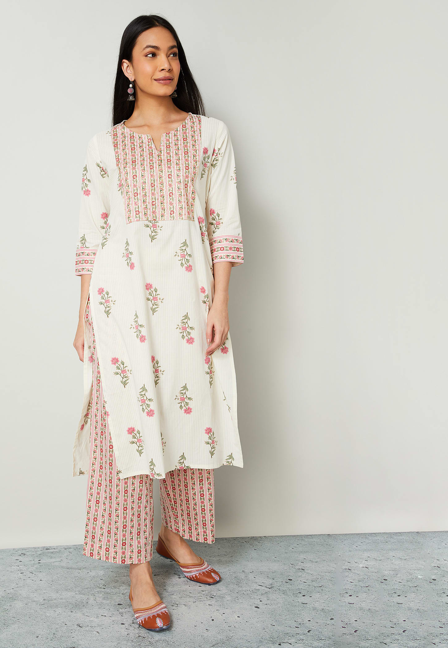 MELANGE Floral Print Kurta Set-picture-30