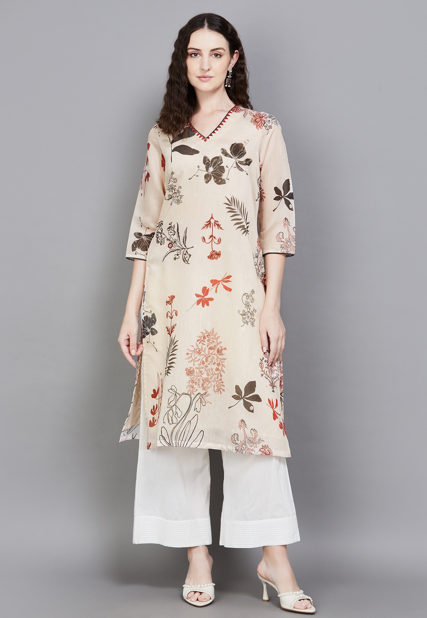 W Floral Print Straight Kurta-picture-36