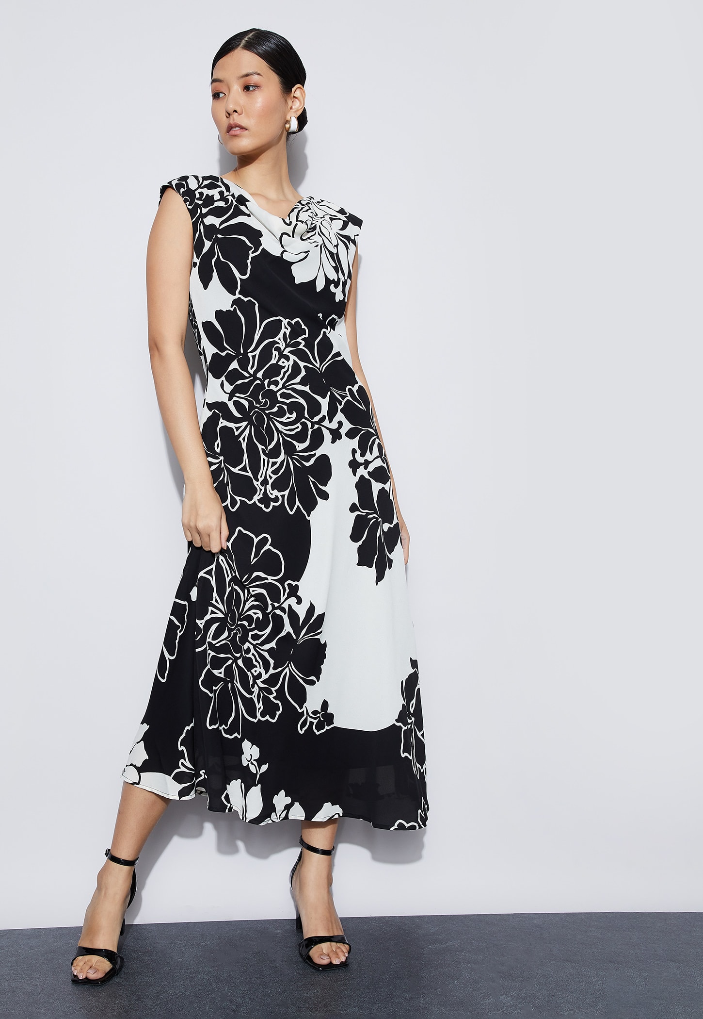 CODE Floral Print Midi Dress-picture-40
