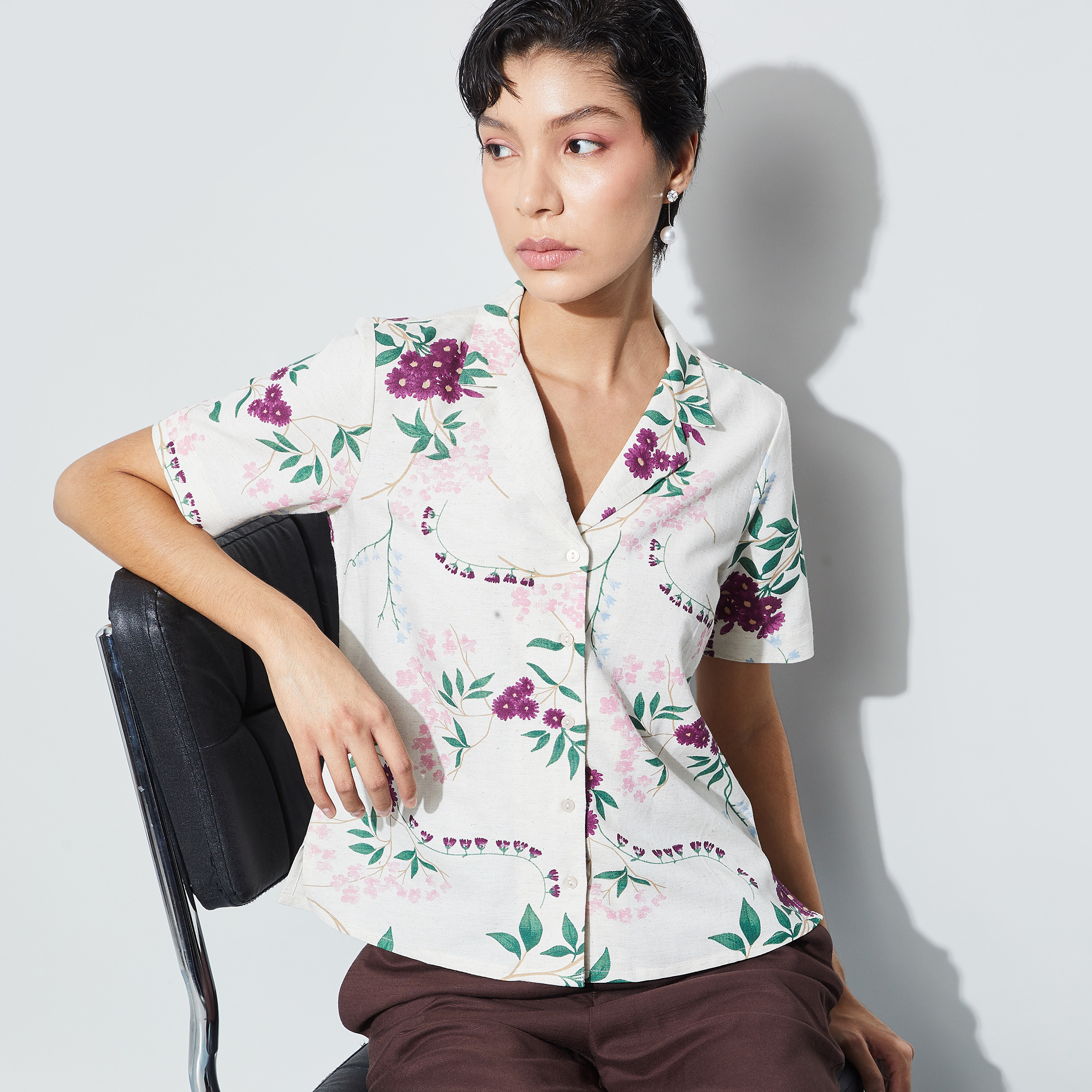 CODE Floral Print Shirt-picture-40