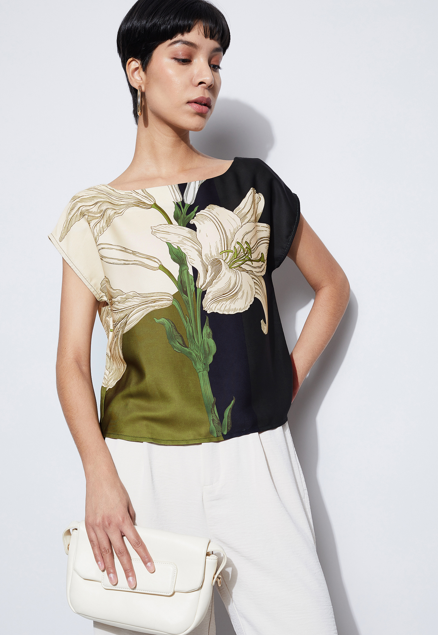 CODE Floral Print Top-picture-35
