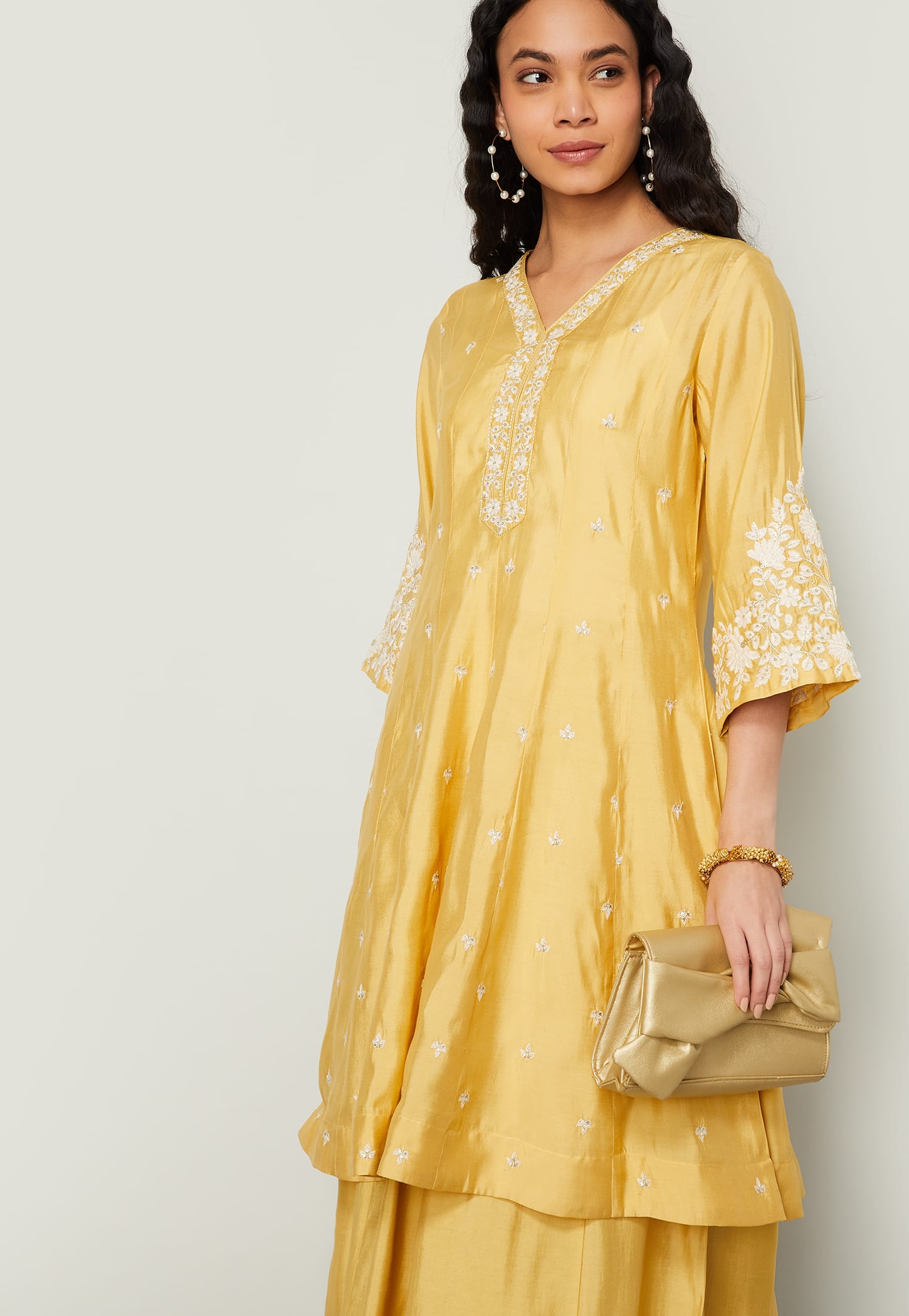 MELANGE Embroidered Kalidar Kurta-picture-36