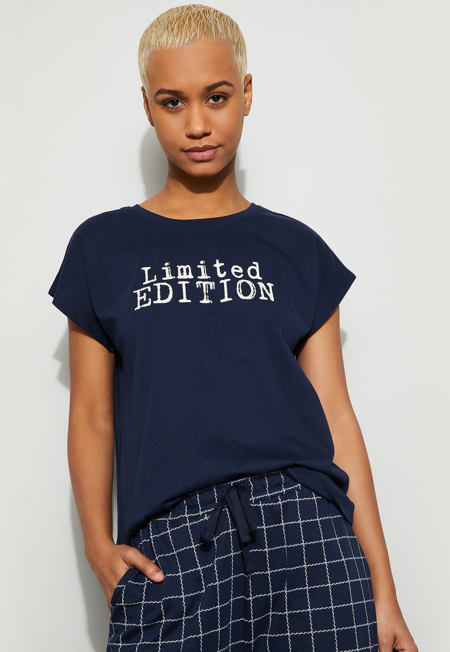 GINGER Typographic Print Lounge T-shirt-picture-55